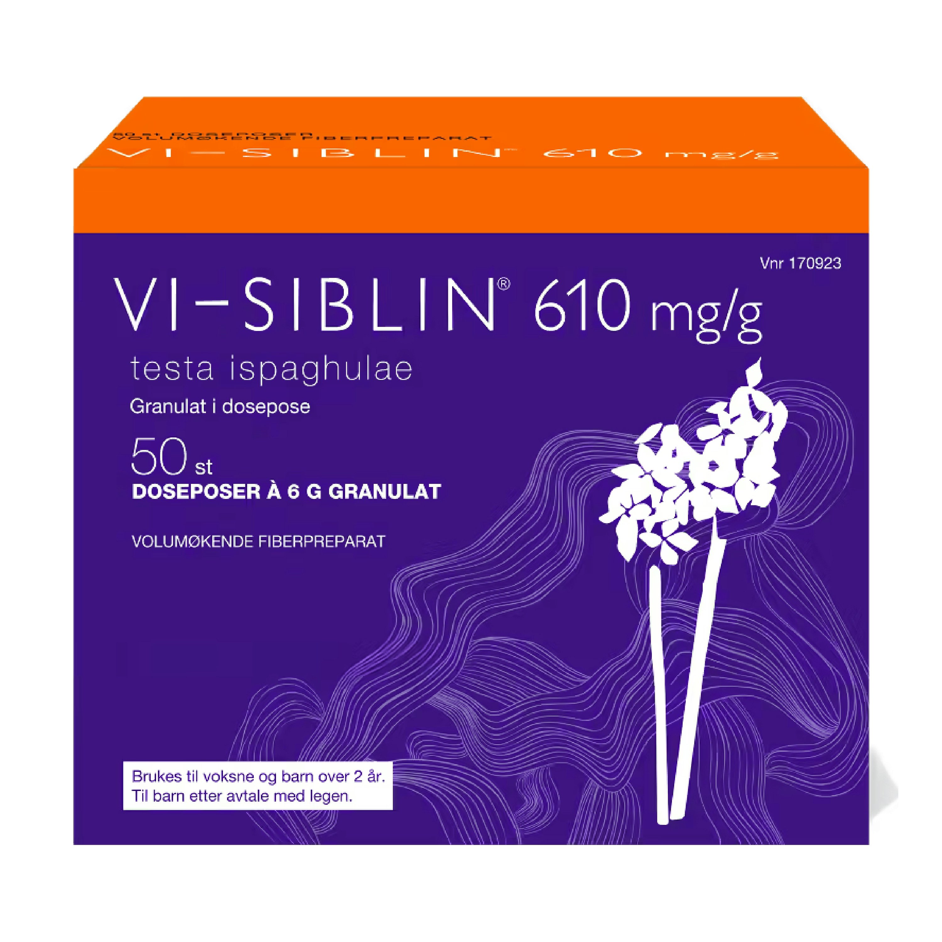 Vi-Siblin Granulat 610mg/g i doseposer, 50 x 6 g