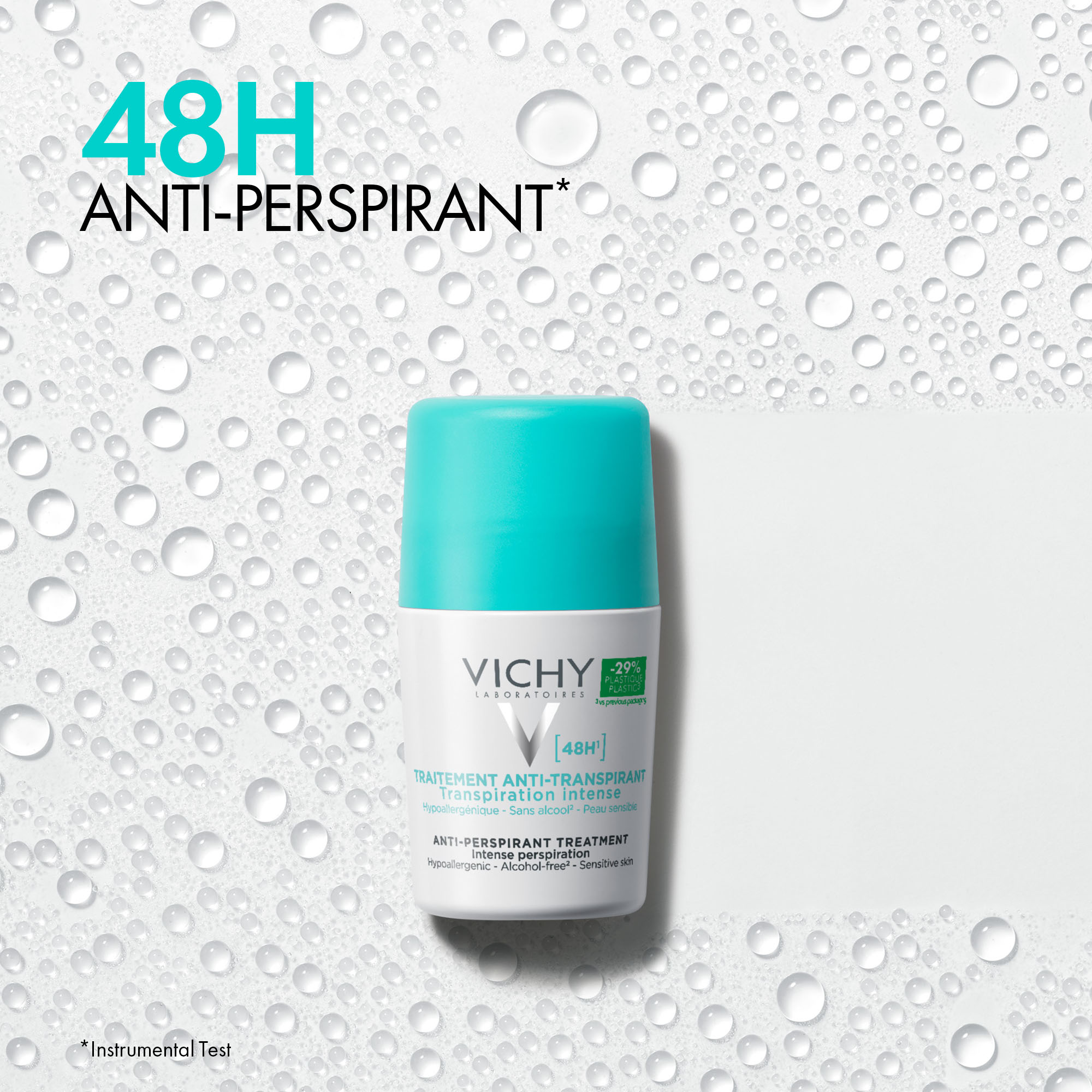 Vichy 48h Intense Perspiration Anti-Perspirant, 50 ml