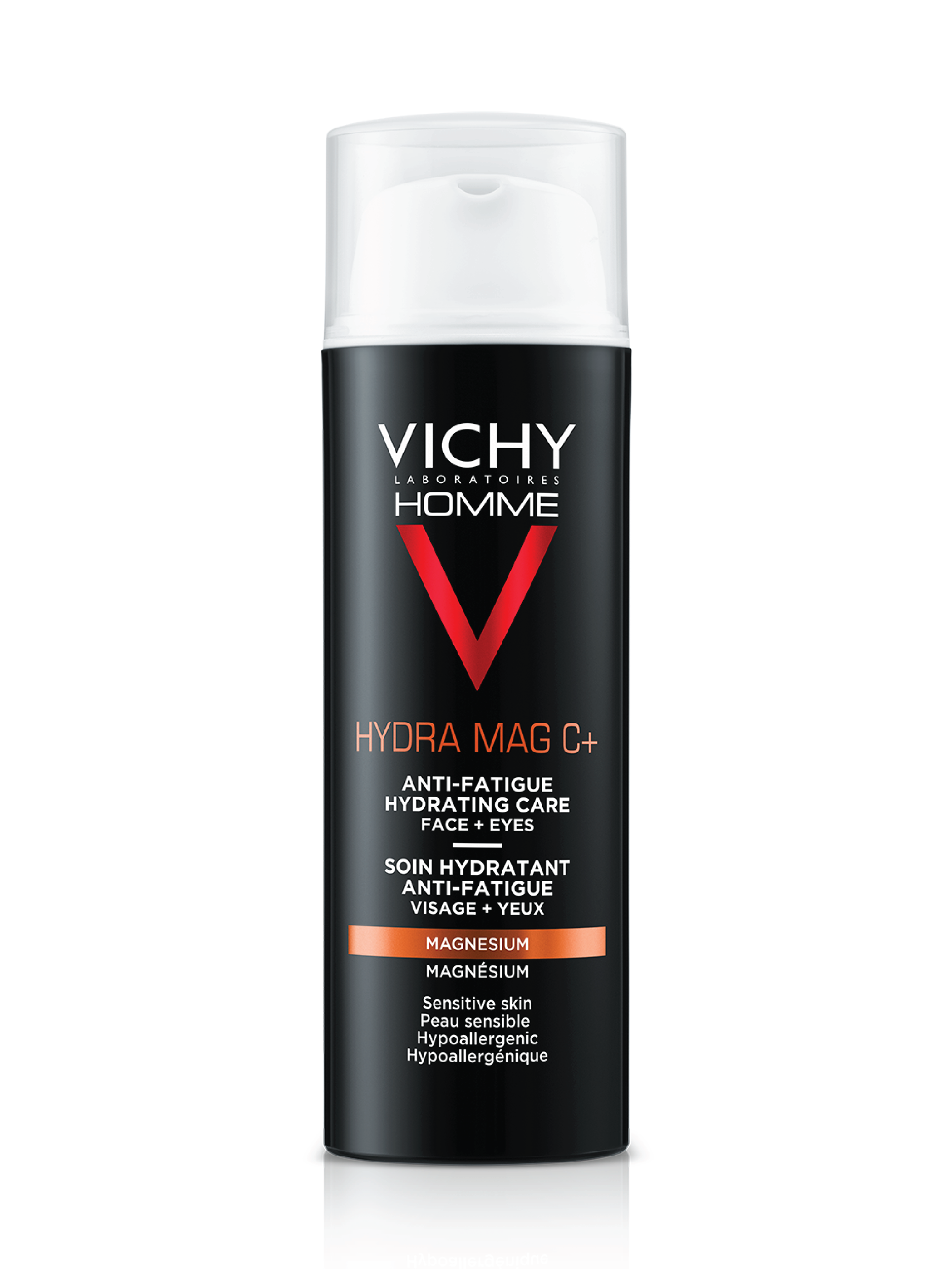 Vichy Homme Hydra Mag C+ Anti-Fatigue Hydrating Care Face + Eyes, 50 ml