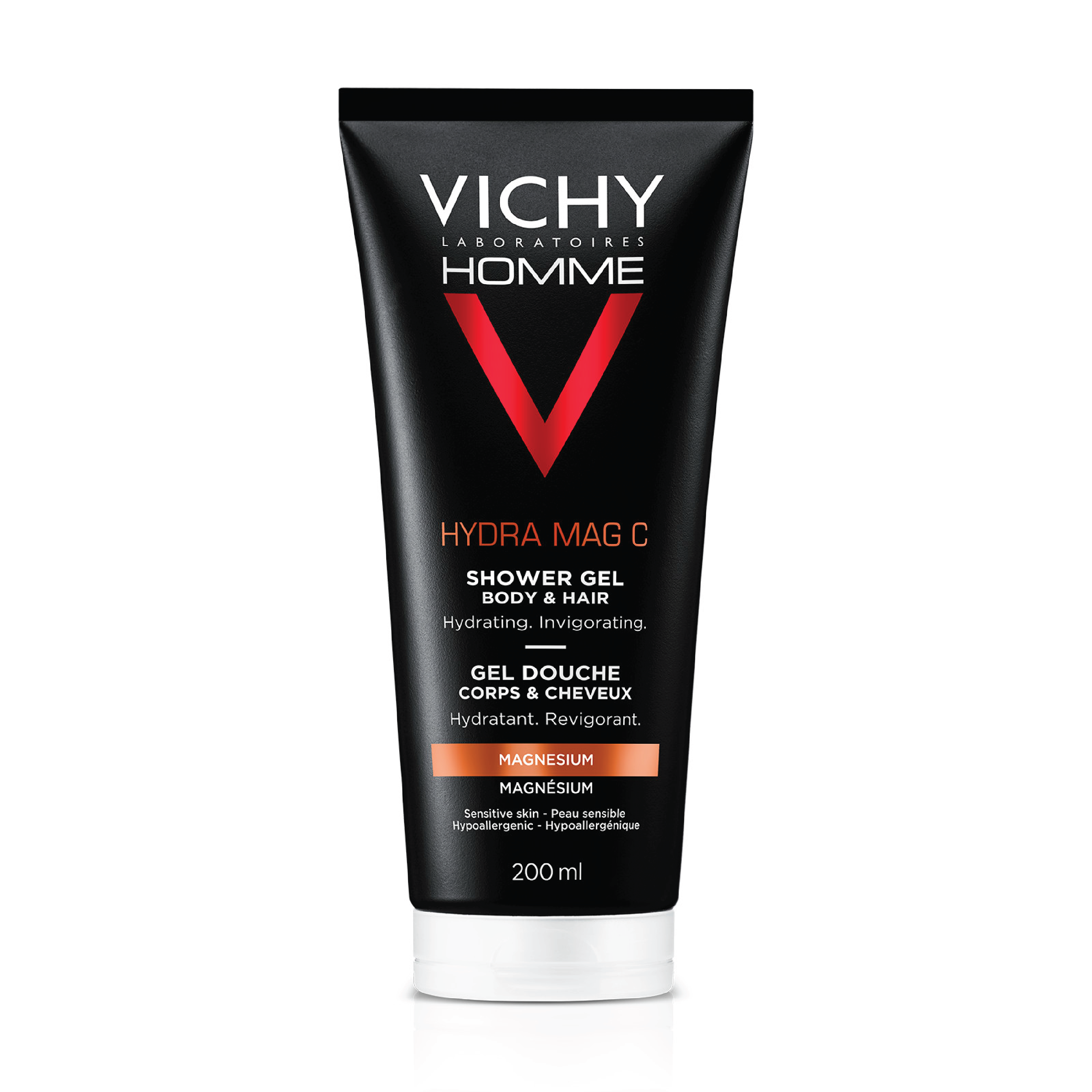 Vichy Homme Hydra Mag C Shower Gel, 200 ml