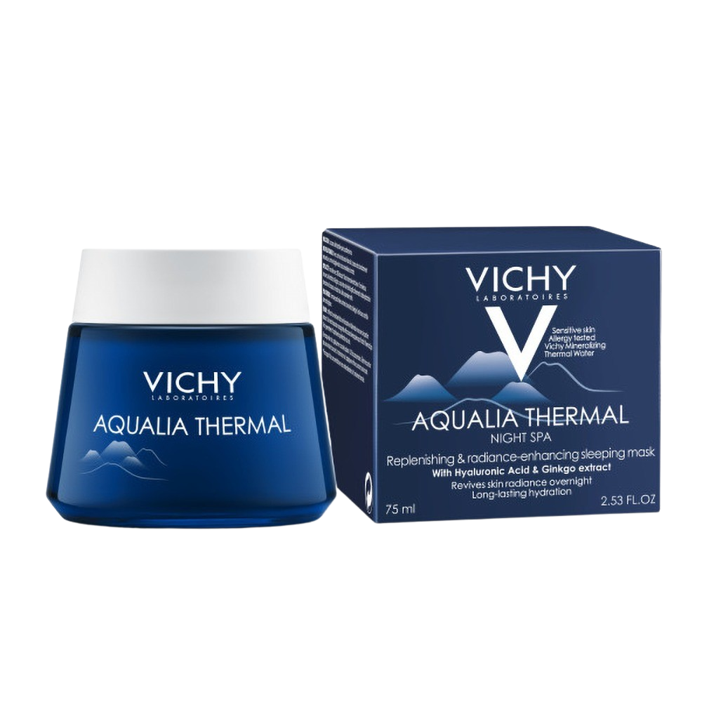 Vichy Aqualia Thermal Night Spa Nattkrem, 75 ml