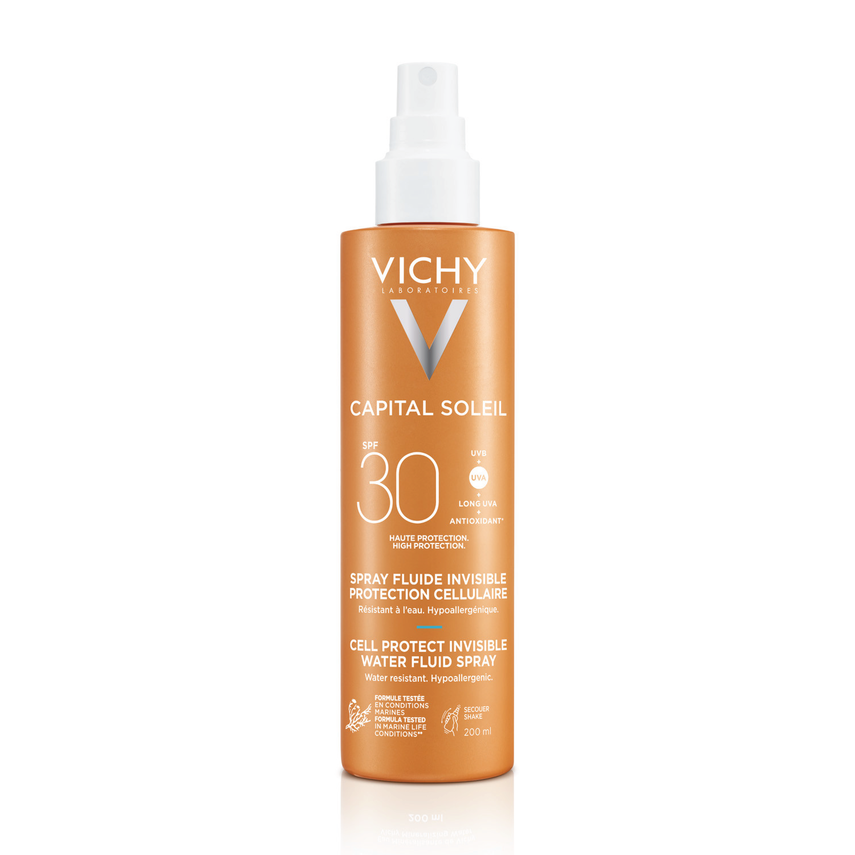 Vichy Capital Soleil Cell Protect Water Fluid Spray SPF30, 200 ml