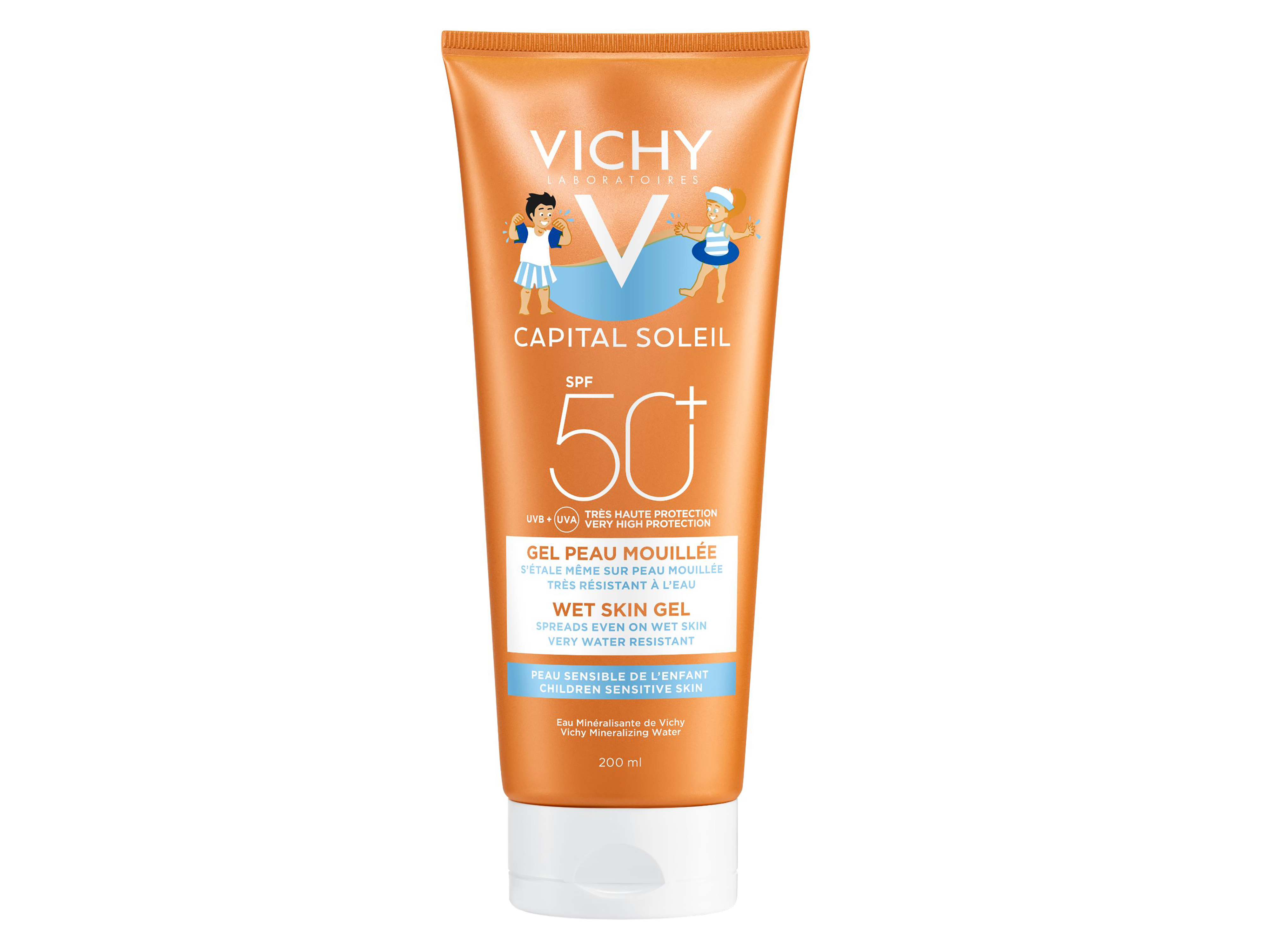 Vichy Capital Soleil Kids Wet Skin SPF50+, 200 ml