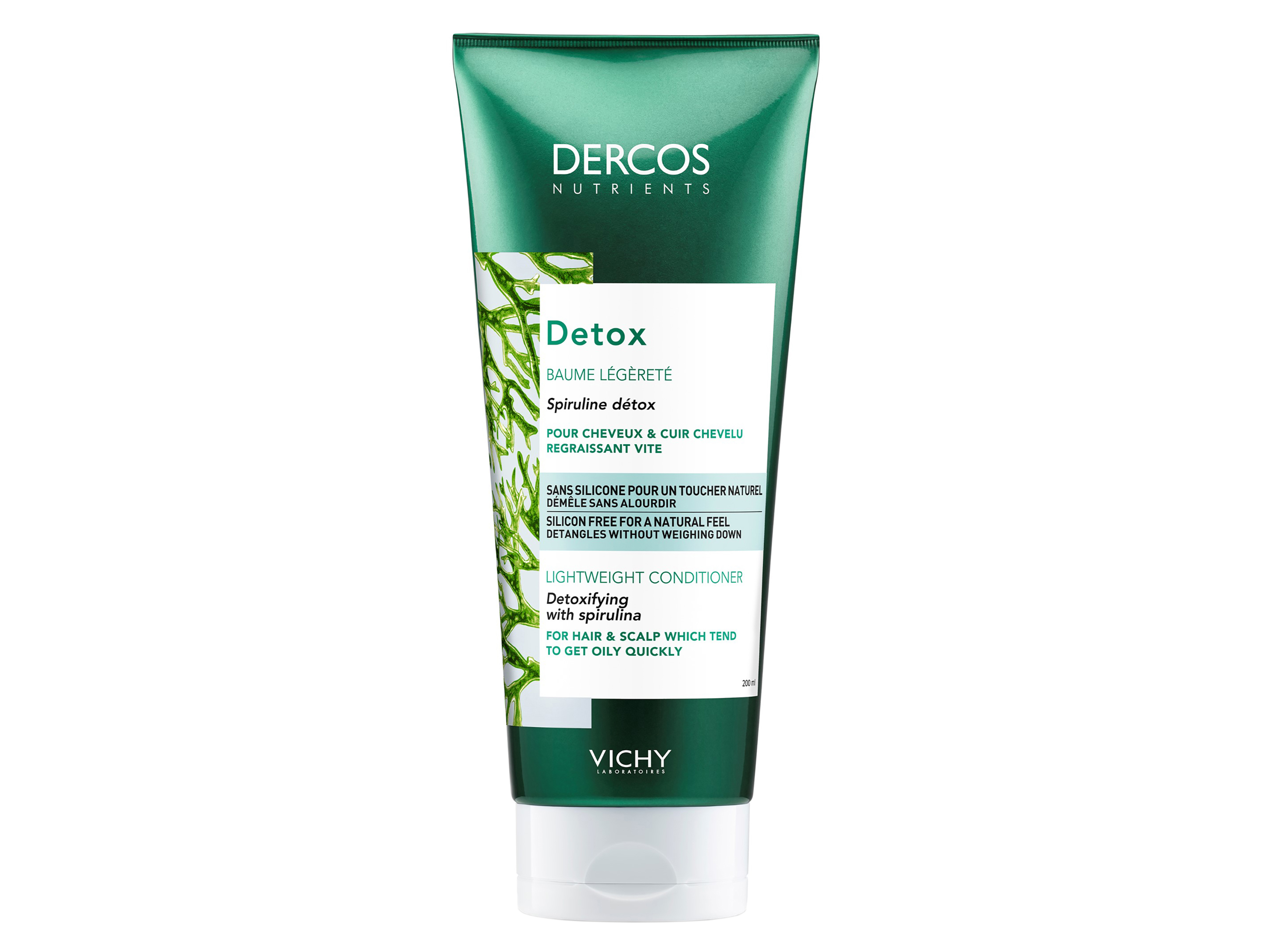 Vichy Dercos Nutrients Detox Lightweight Conditioner, 200 ml