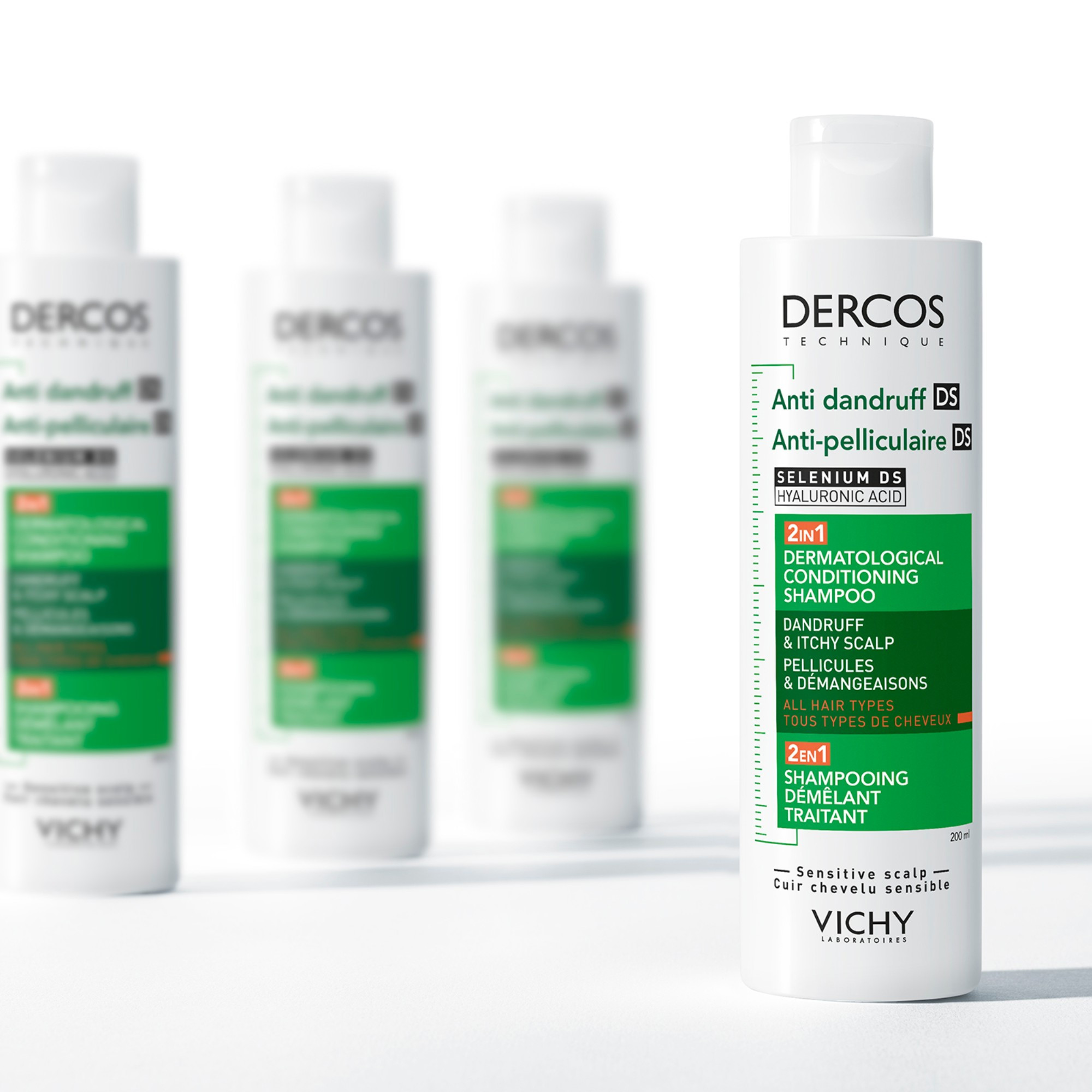 Vichy Dercos Technique Anti-Dandruff 2–1 Shampoo + Conditioner, 200 ml