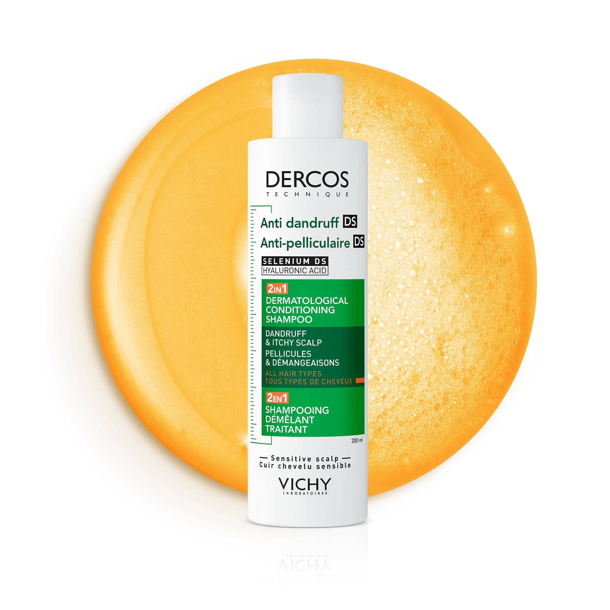 Vichy Dercos Technique Anti-Dandruff 2–1 Shampoo + Conditioner, 200 ml