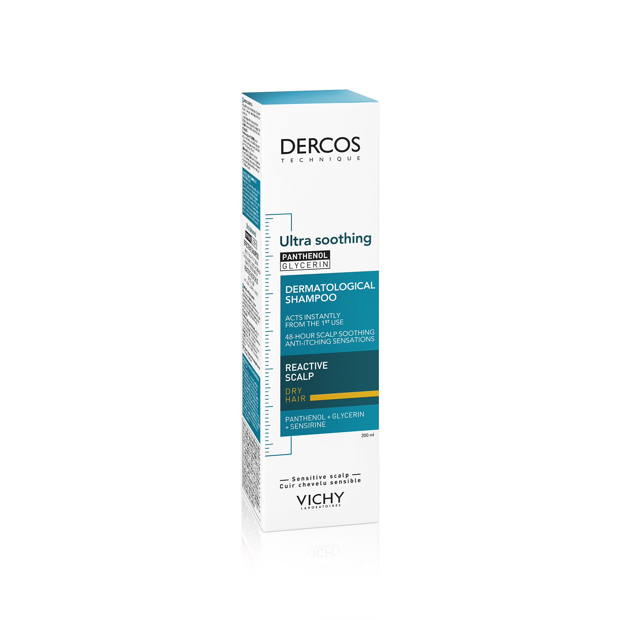 Vichy Dercos Ultra Soothing Shampoo, 200 ml