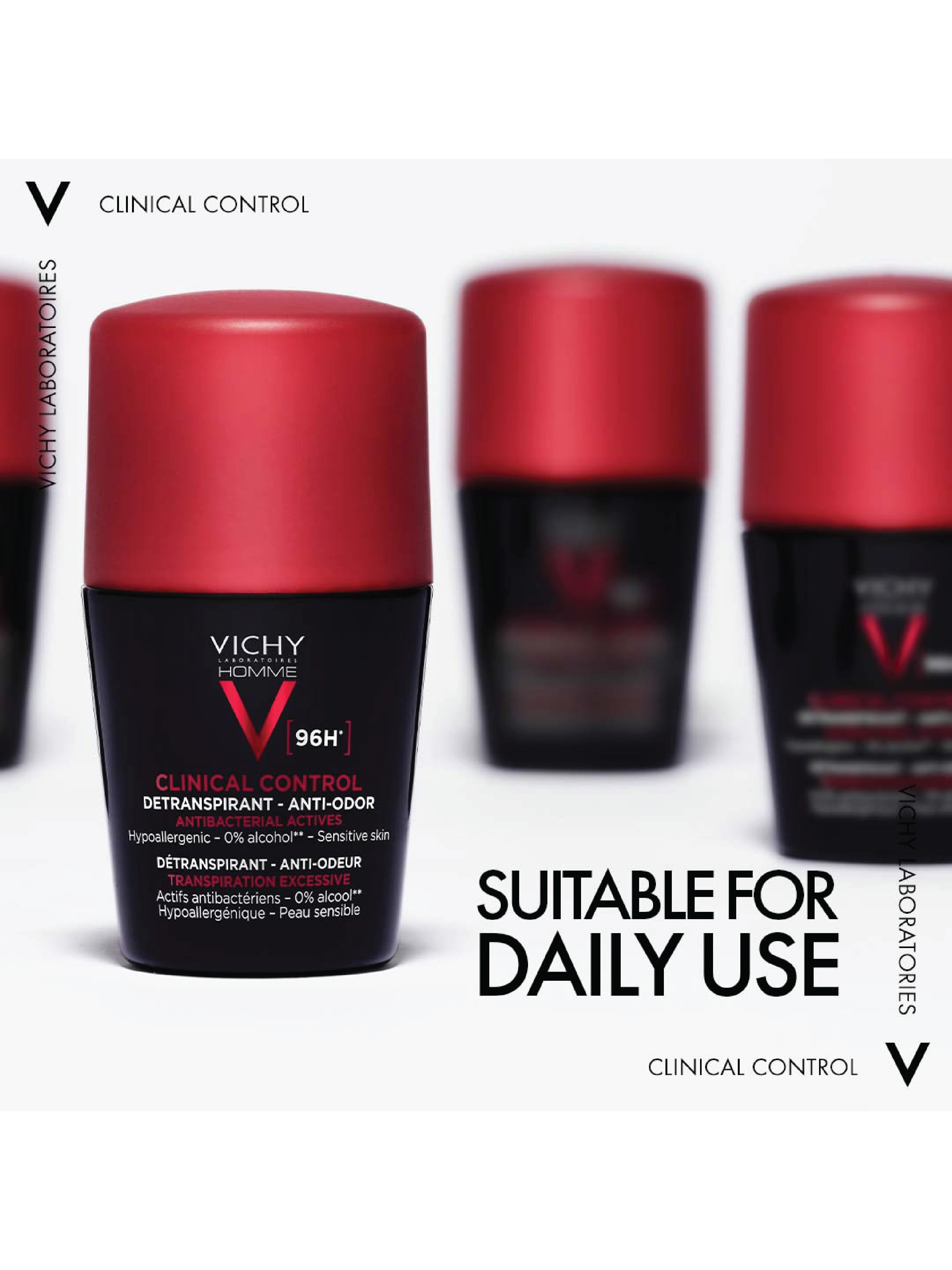 Vichy Homme Anti-Perspirant Clinical Control 96H, 50 ml