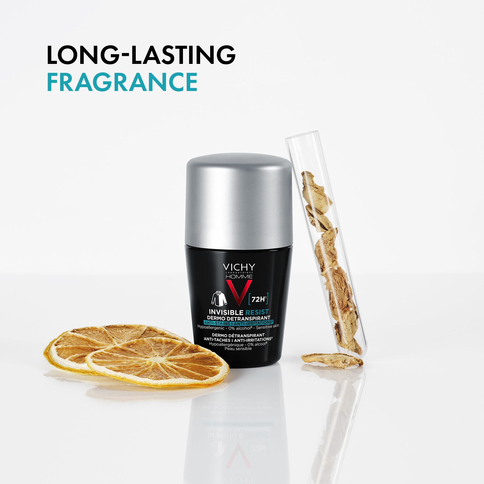 Vichy Homme Invisible Protect 72H Anti-stain Roll-on, 50 ml