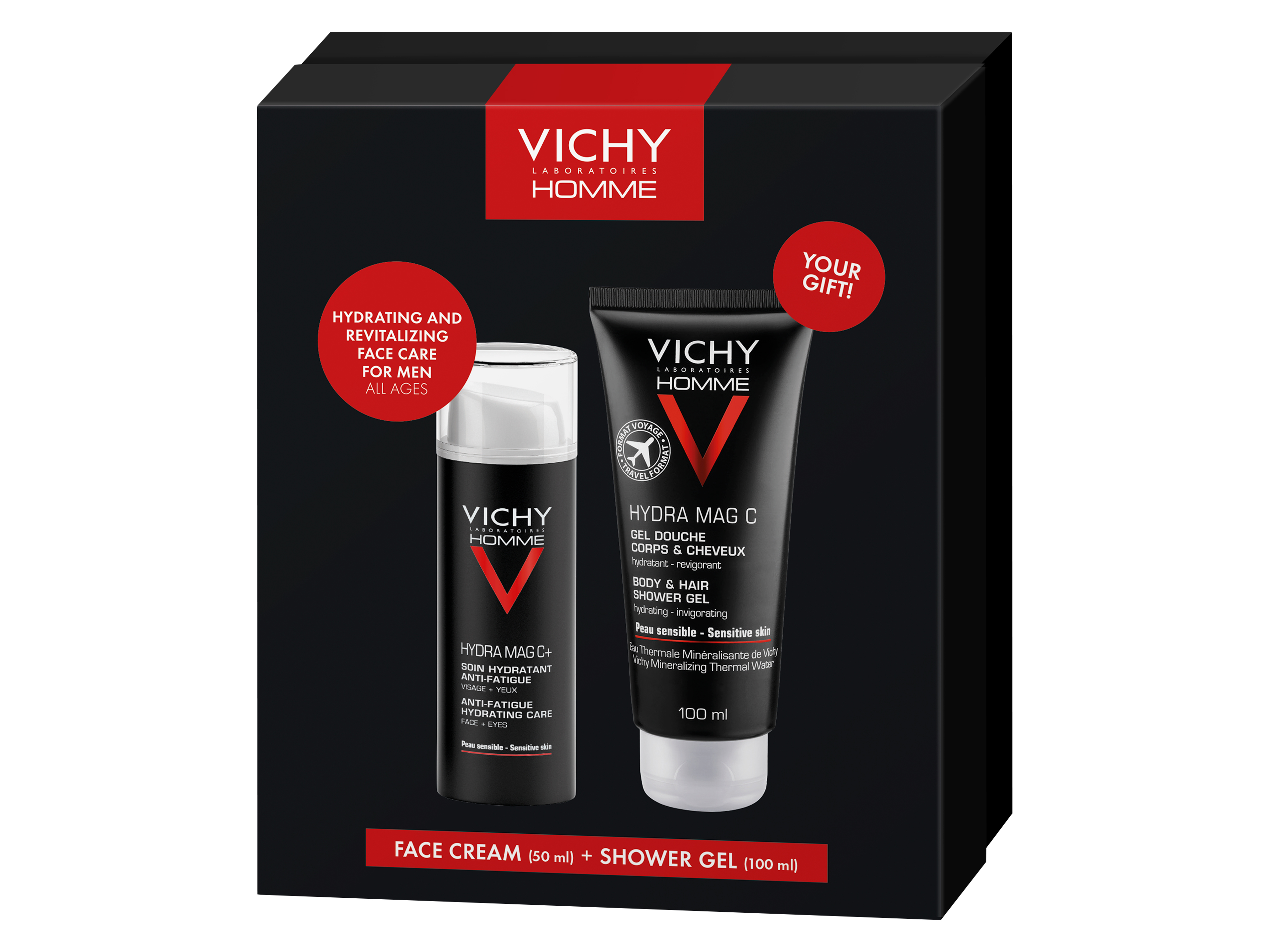 Vichy Vichy Homme Hydra Mag C+ Gave, 1 sett