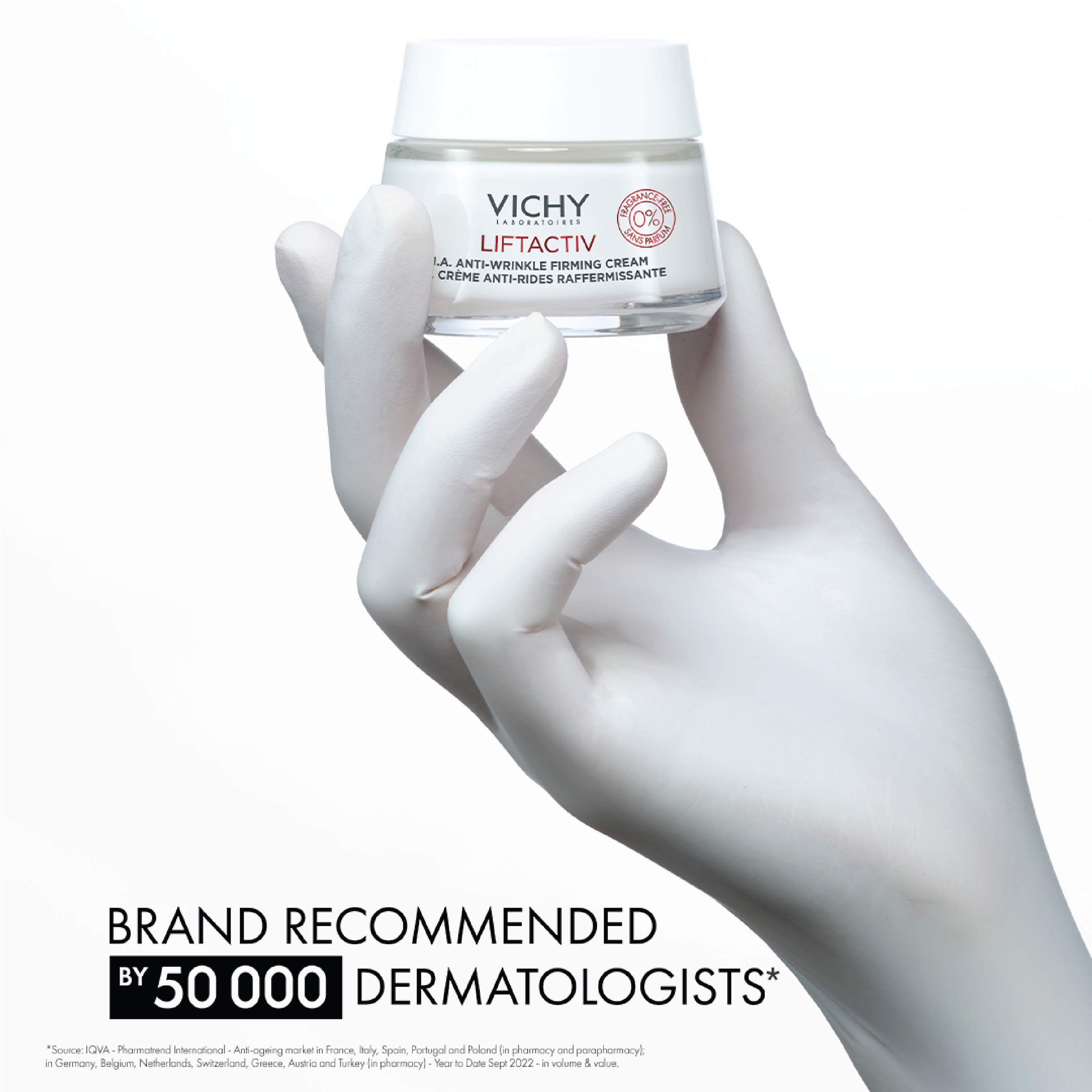 Vichy Liftactiv H.A. Anti-Wrinkle Day Cream Fragrance Free, 50 ml