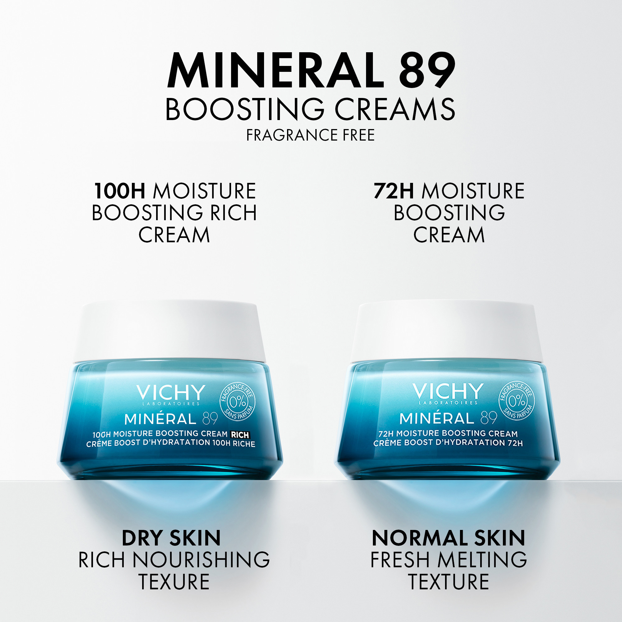 Vichy Minéral 89 100H Moisture Boosting Cream Rich, 50 ml