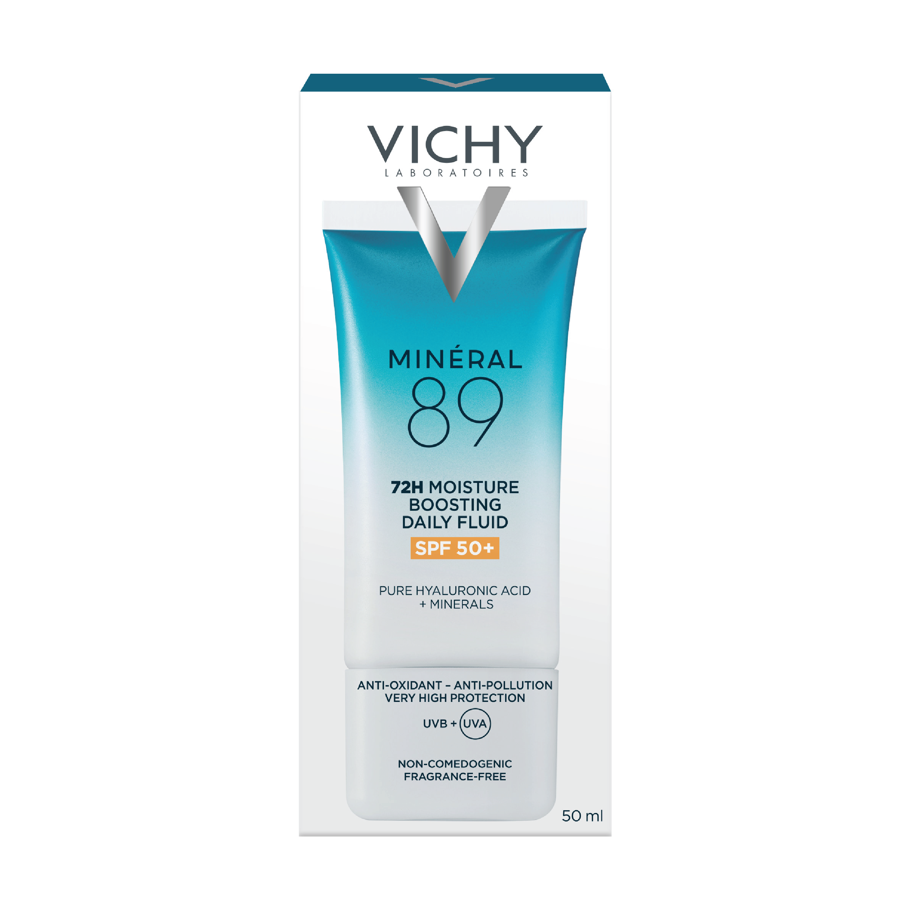 Vichy Minéral 89 72h Moisture Boosting Daily UV-Fluid SPF50, 50 ml