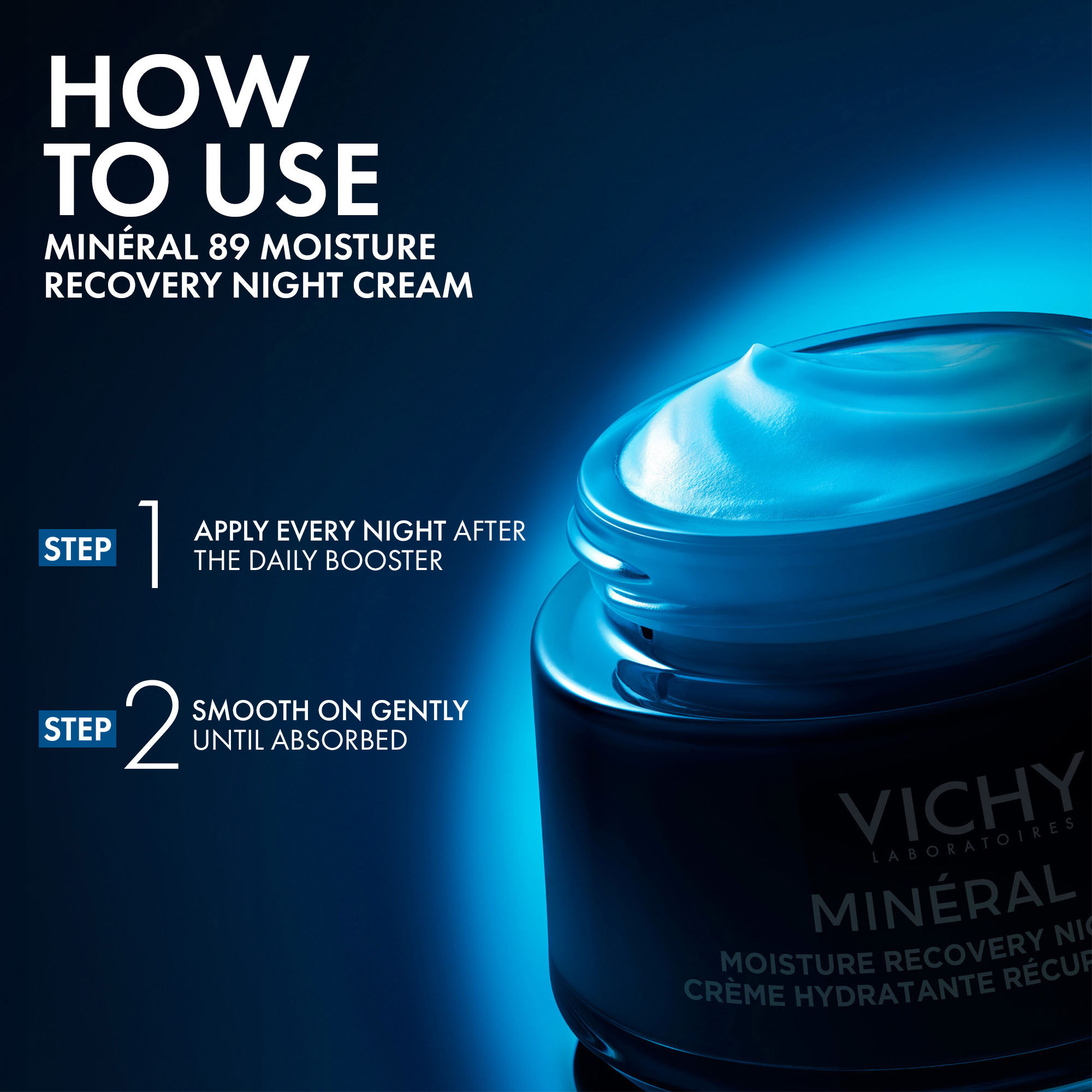 Vichy Minéral 89 Moisture Recovery Night Cream, 50 ml