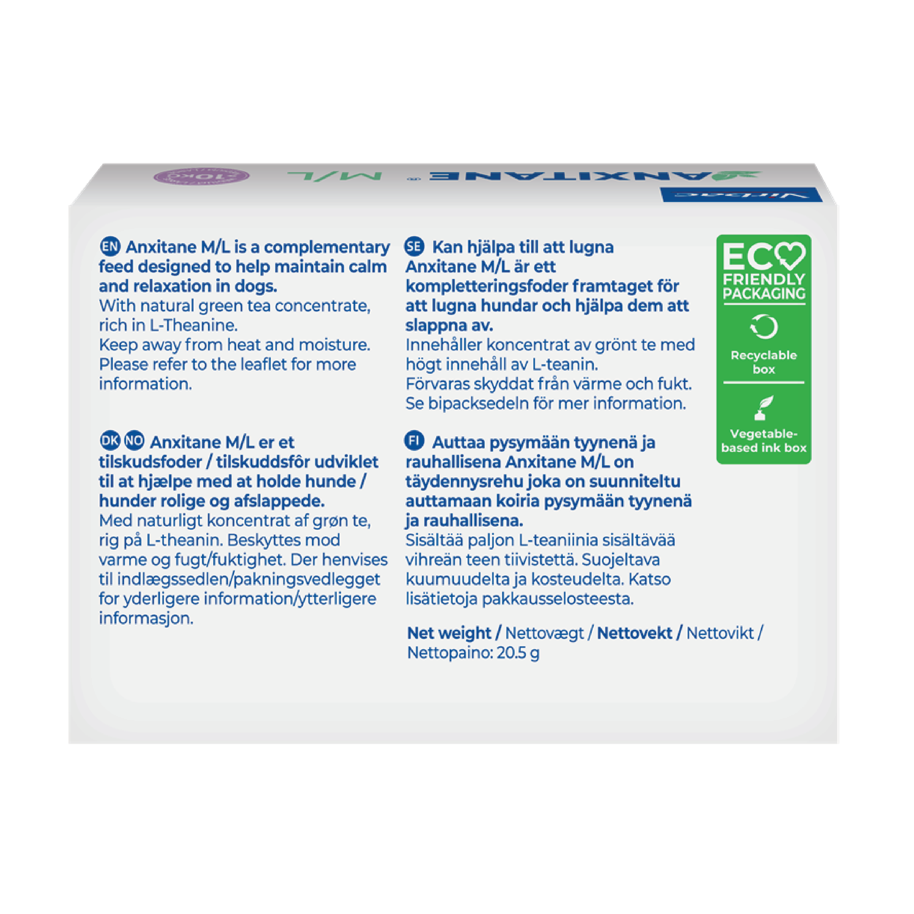 Virbac Anxitane M/L, 30 stk.