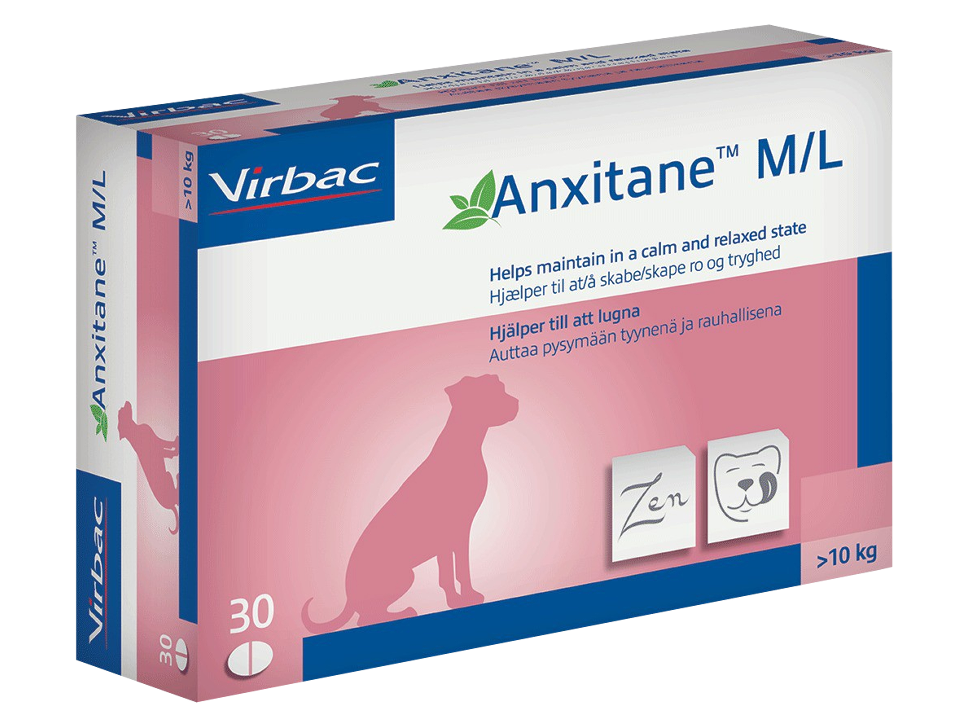 Virbac Anxitane M/L, 30 tabletter