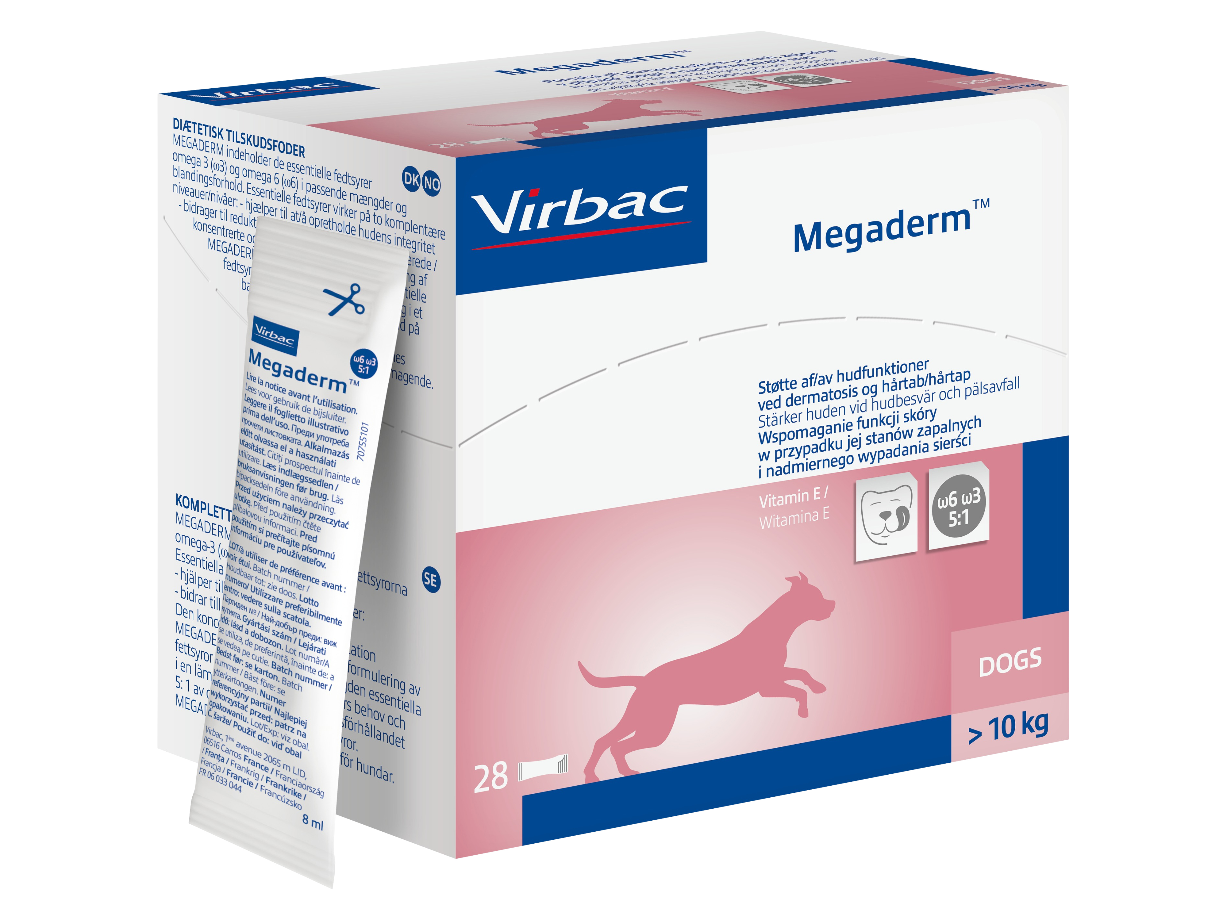 Virbac Megaderm, 28 x 8 ml