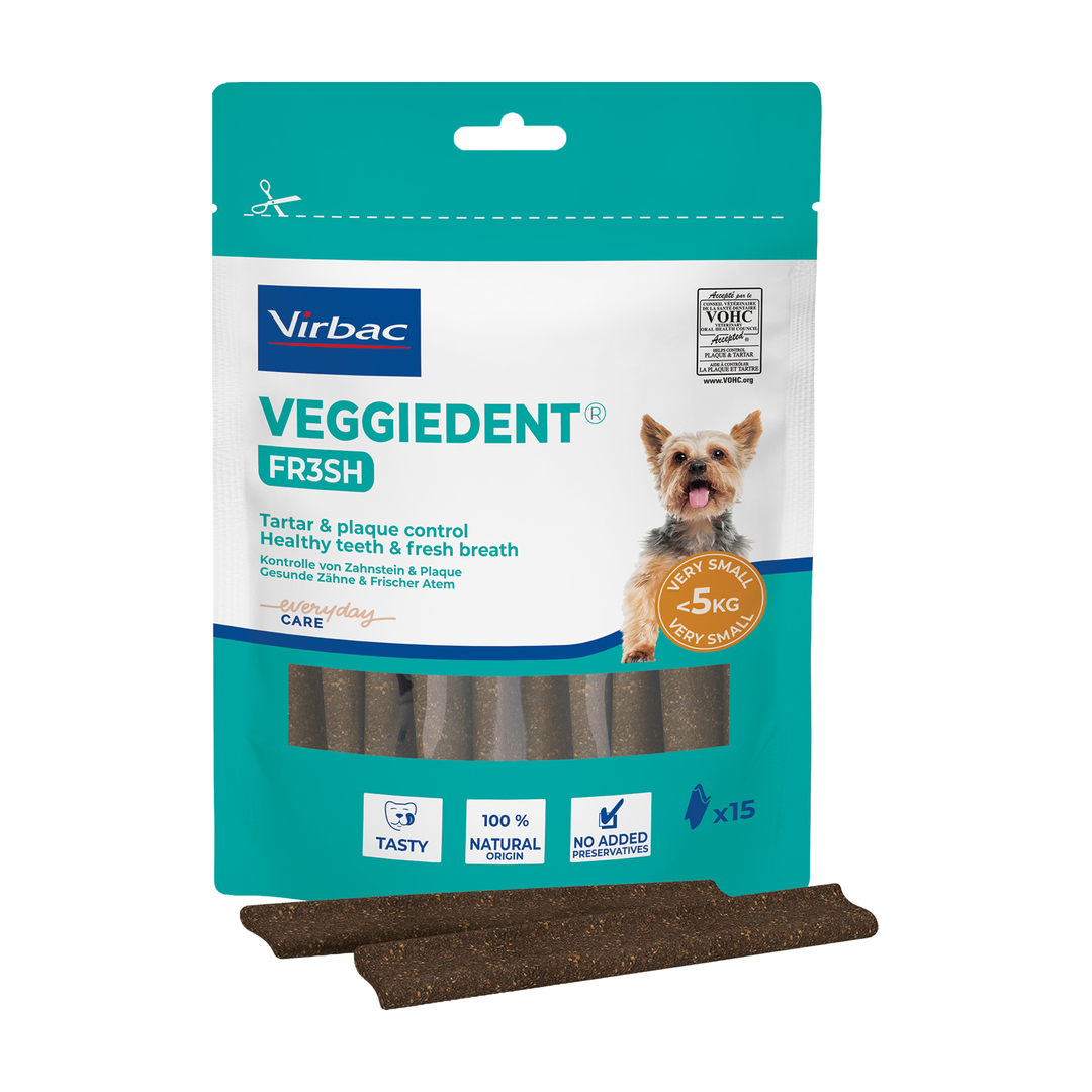 Virbac VeggieDent Fresh, X-Small, 15 stk.