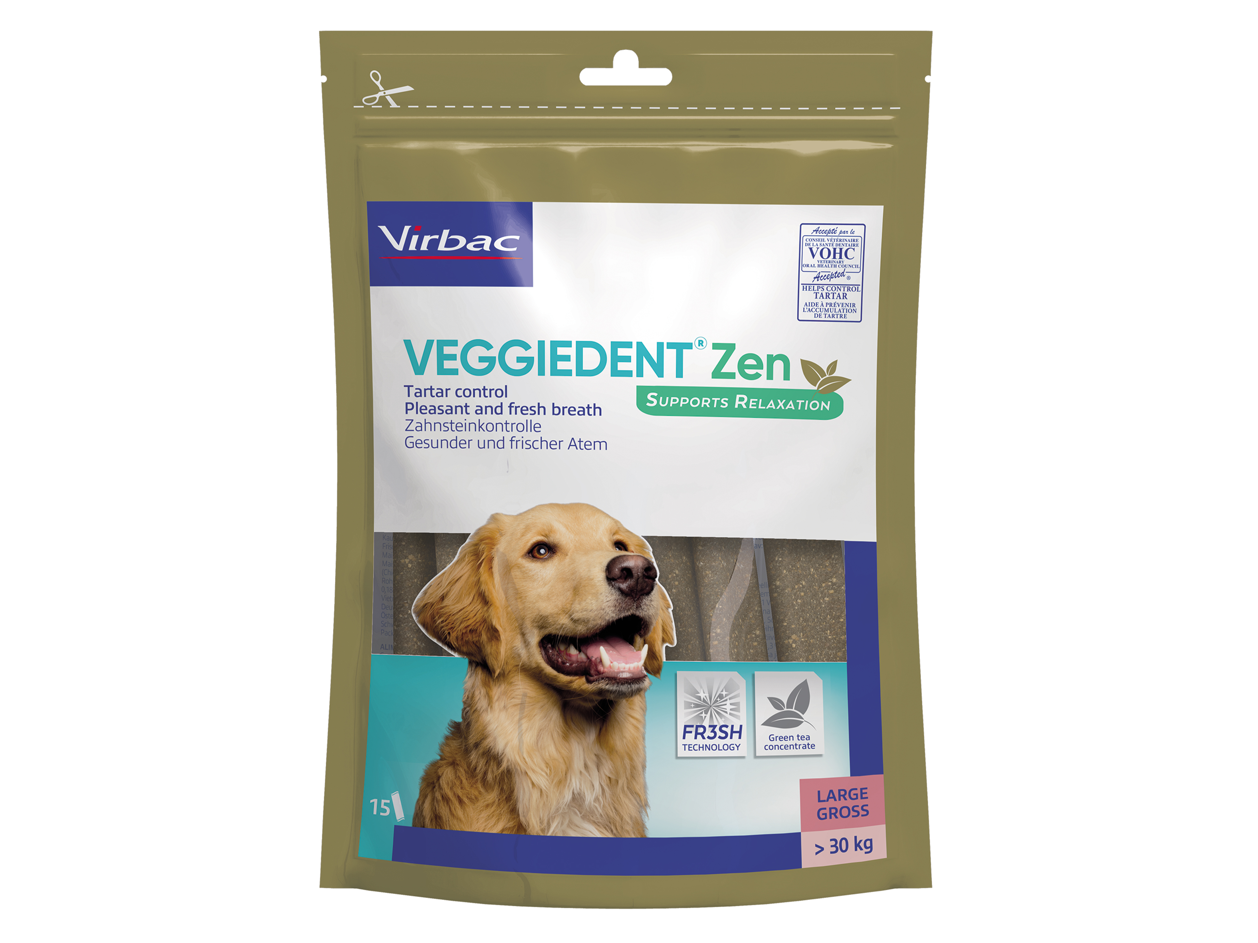 Virbac Veggiedent Zen, Large, 15 stk.
