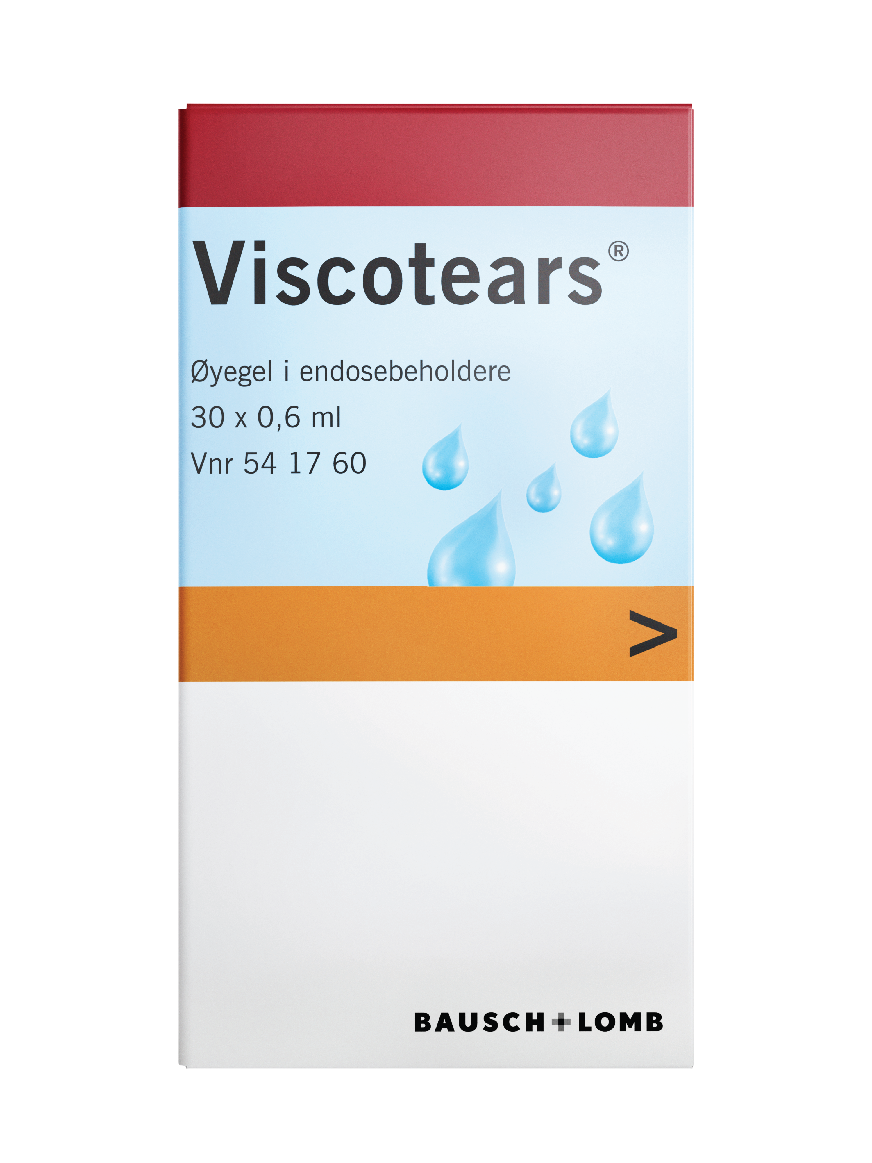 Viscotears Øyegel i endosebeholdere, 30 x 0.6 g.