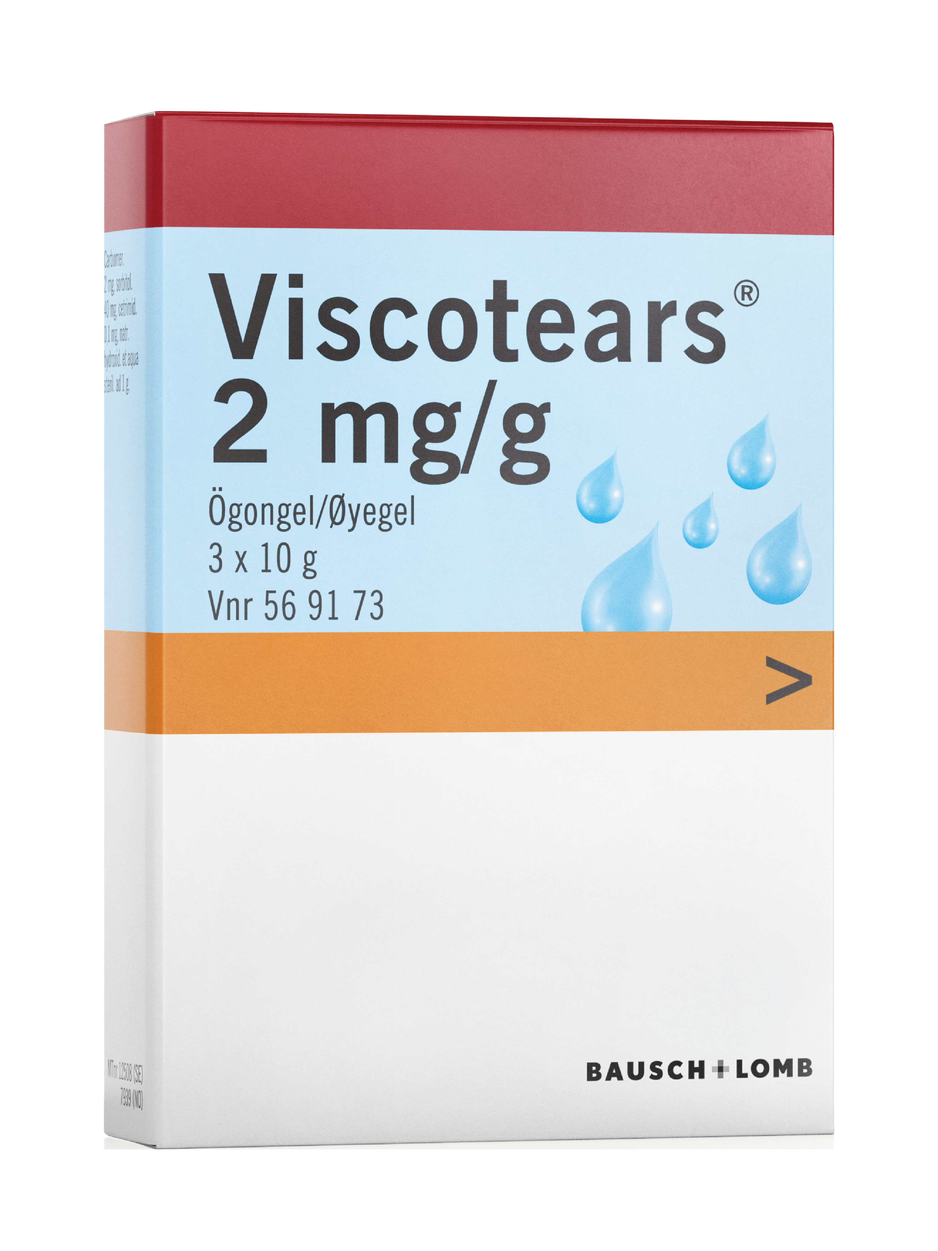 Viscotears Øyegel, 3 x 10 g.