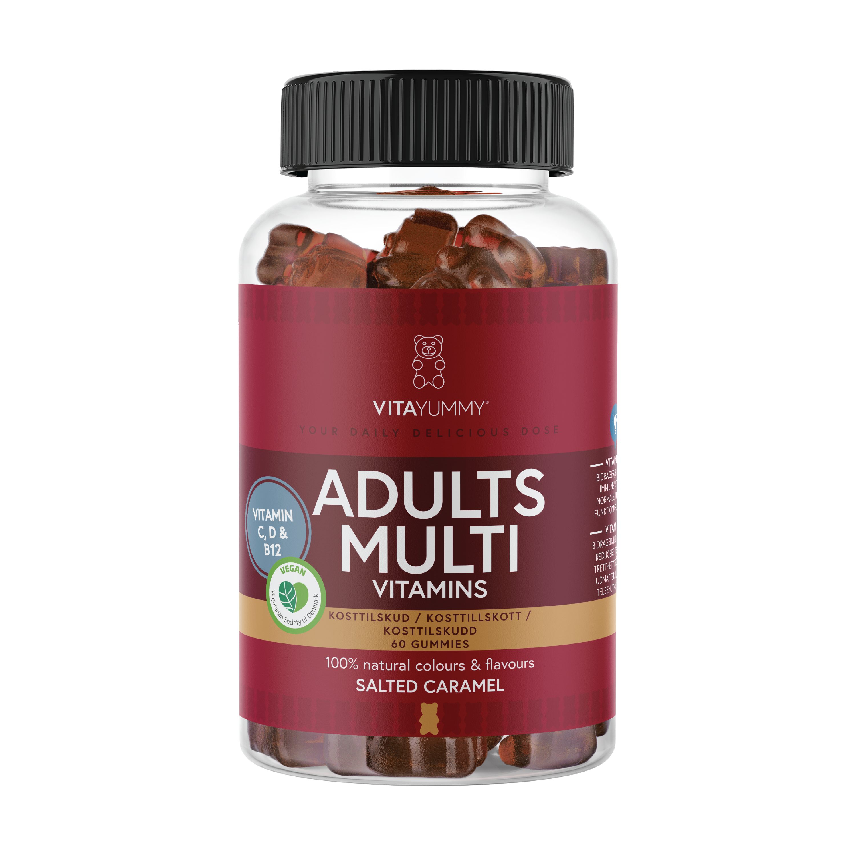 VitaYummy Adults Multi, Salt karamell, 60 stk.