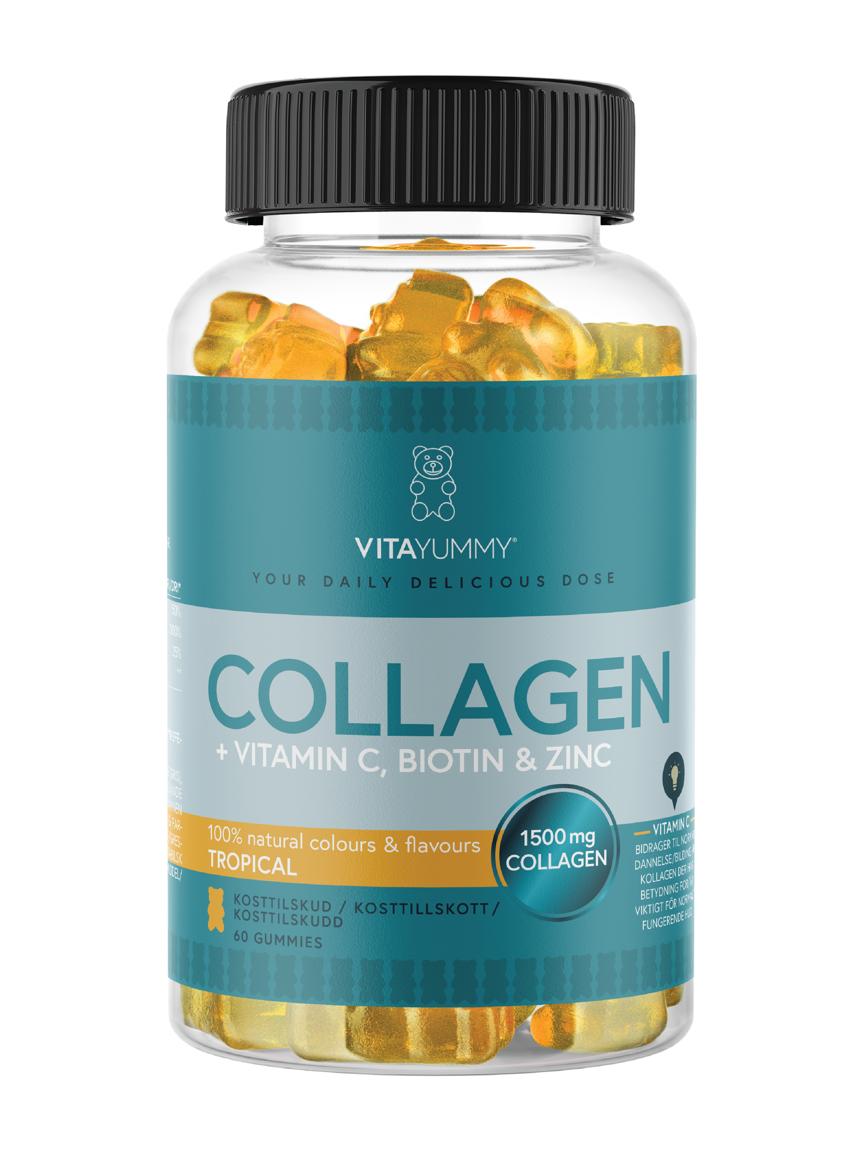 VitaYummy Collagen, Tropisk, 60 stk.