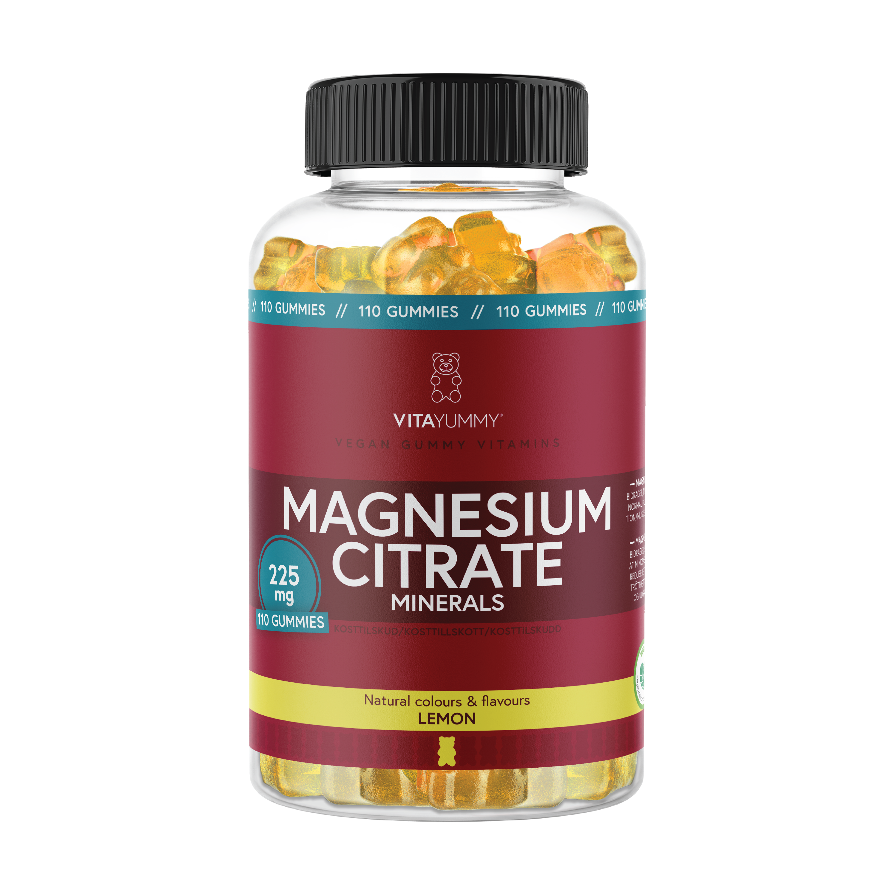 VitaYummy Magnesium Citrate, Sitron, 90 stk.