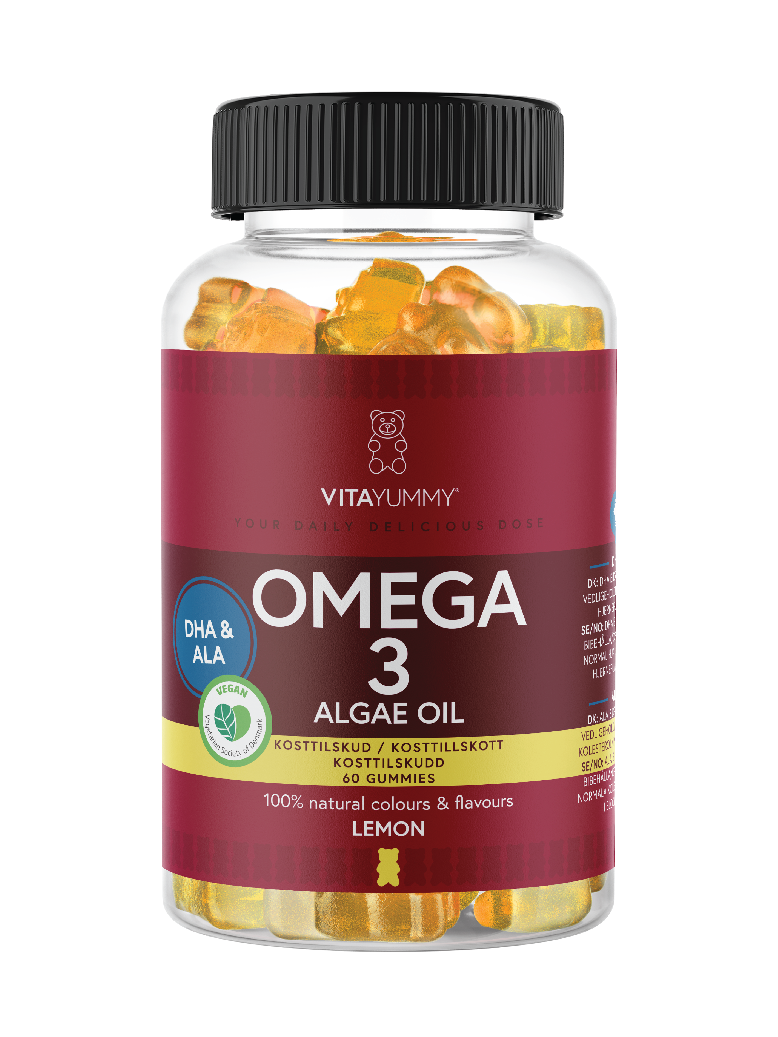 VitaYummy Omega 3, Sitron, 60 stk.