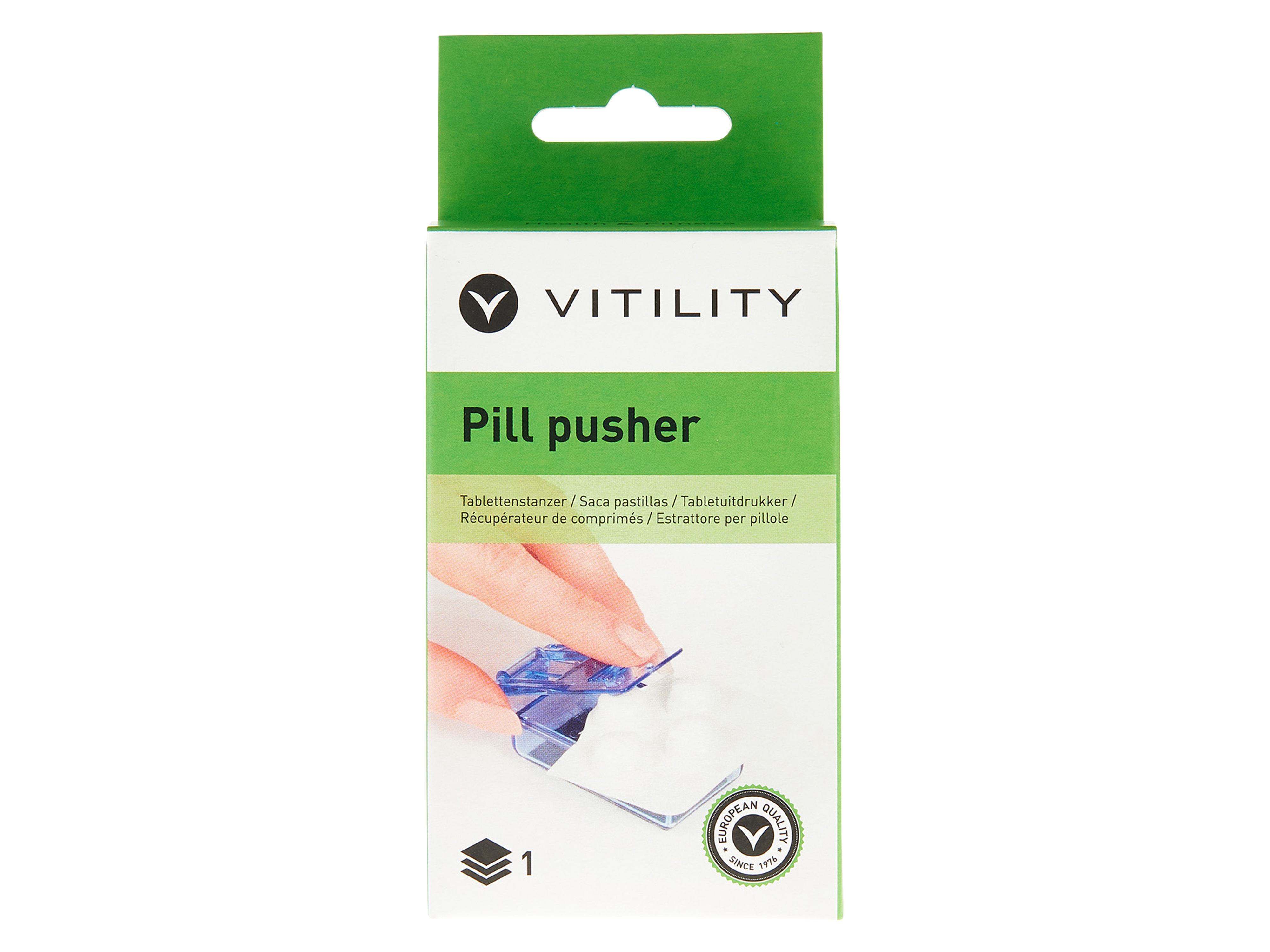 Vitility Pillebrettåpner, 1 stk