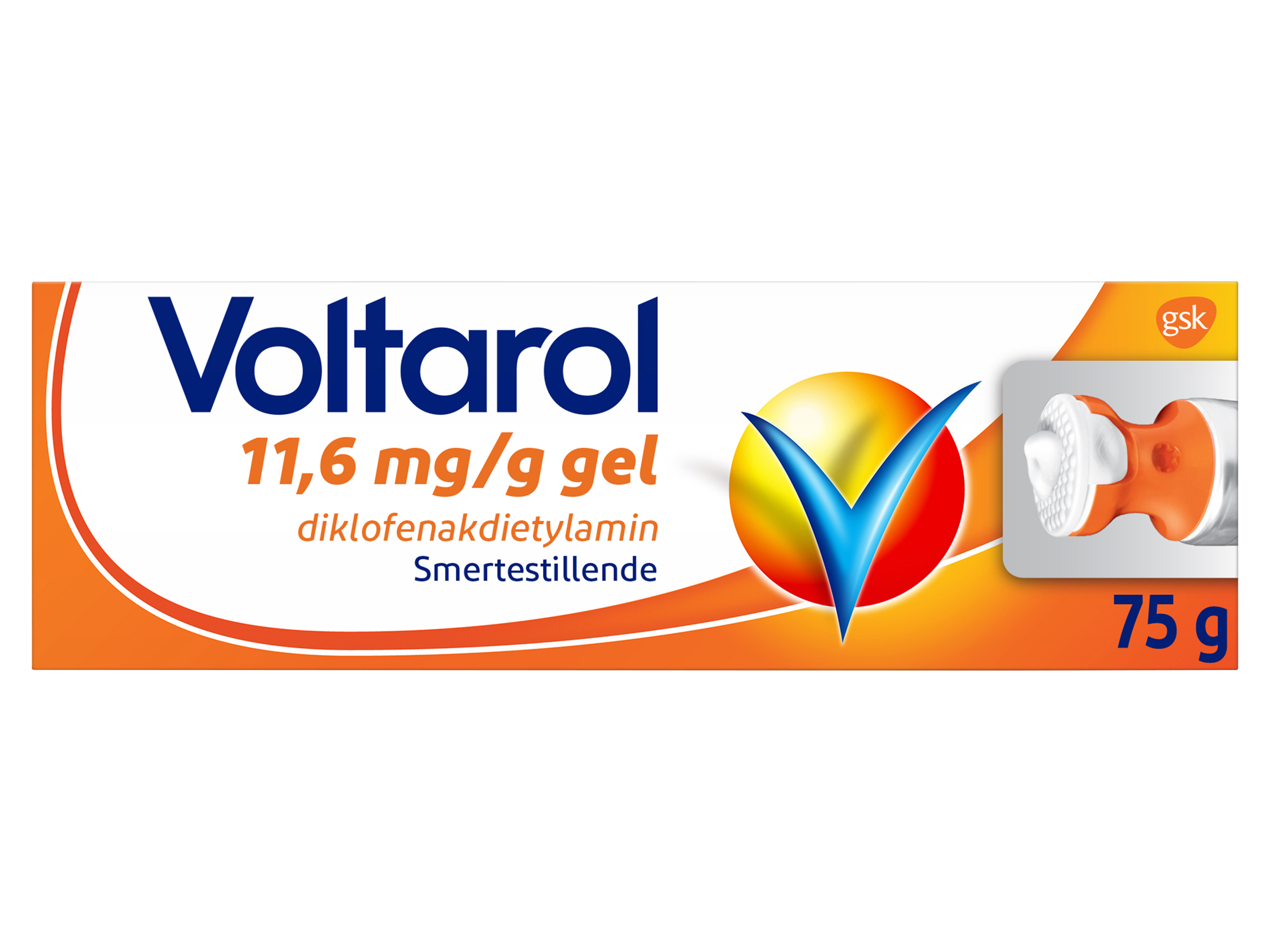 Voltarol Gel 11,6 mg/gram, 75 g.