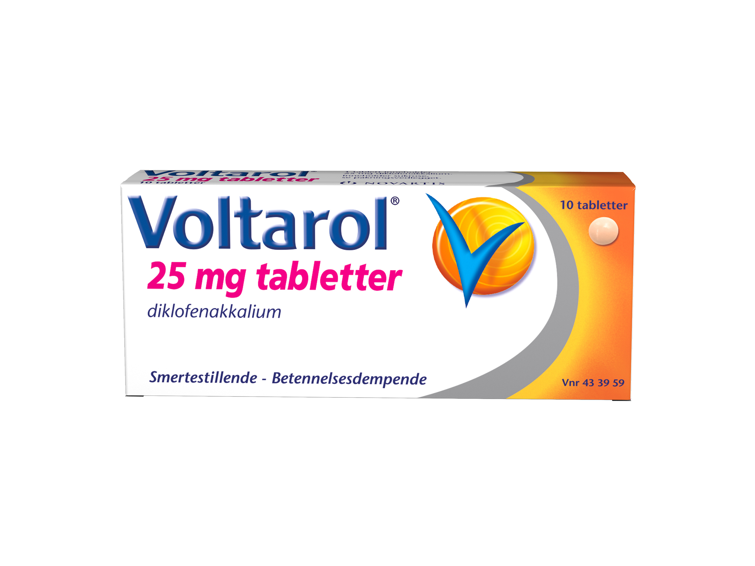 Voltarol Voltarol Tabletter 25 mg, 10 stk.