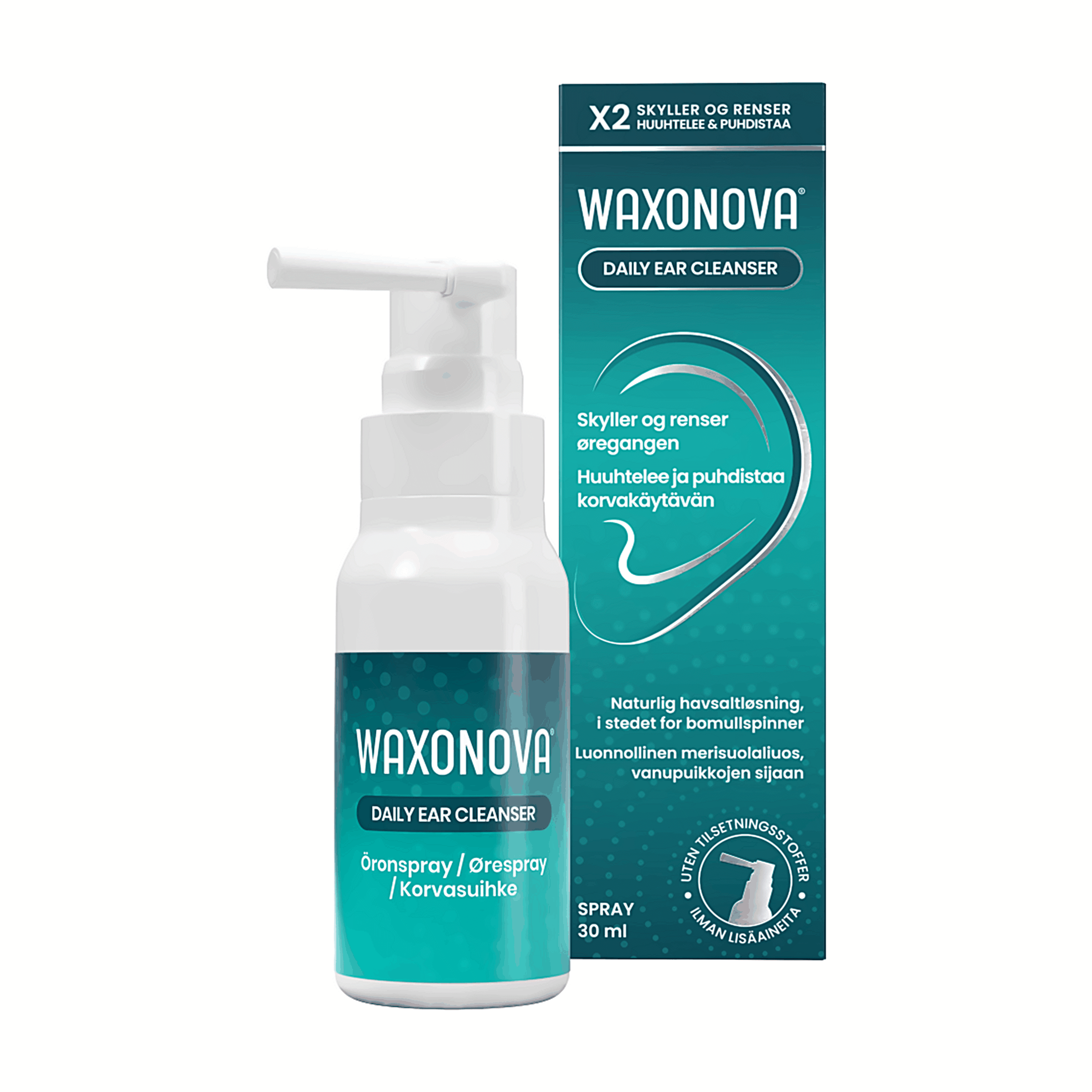 Waxonova Daily Ear Cleanser, 30 ml