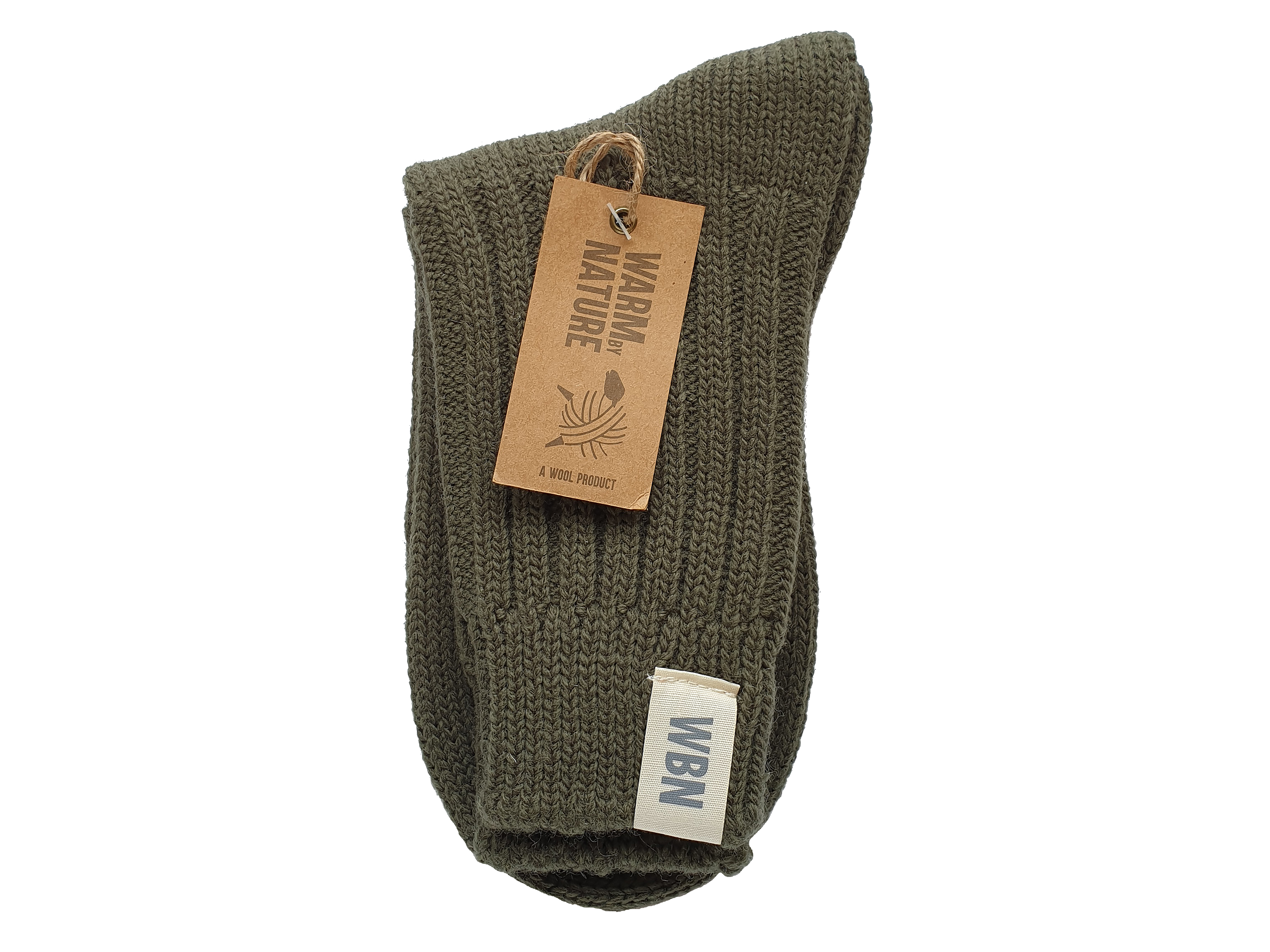 Warm by Nature WBN Ullraggsokk Forest Green Dame, 1 par