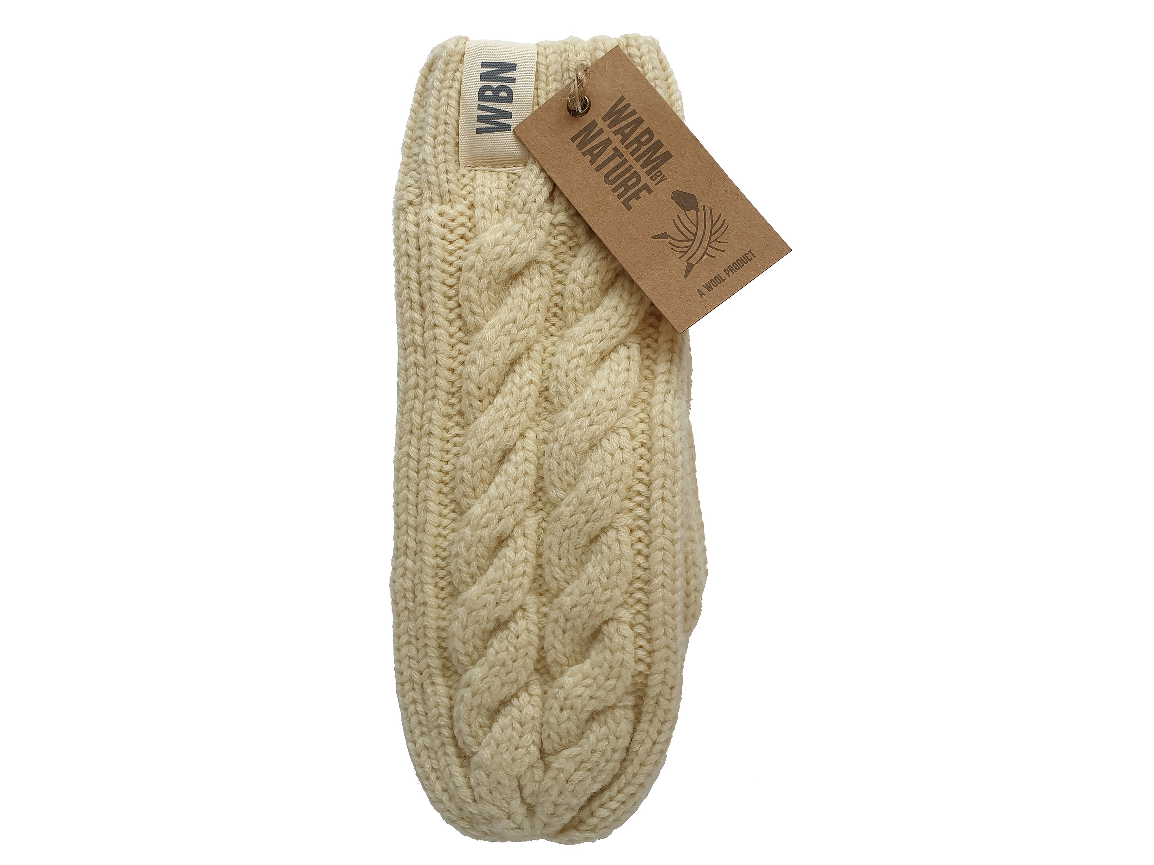 Warm by Nature WBN Ullvotter Cream Dame, 1 par