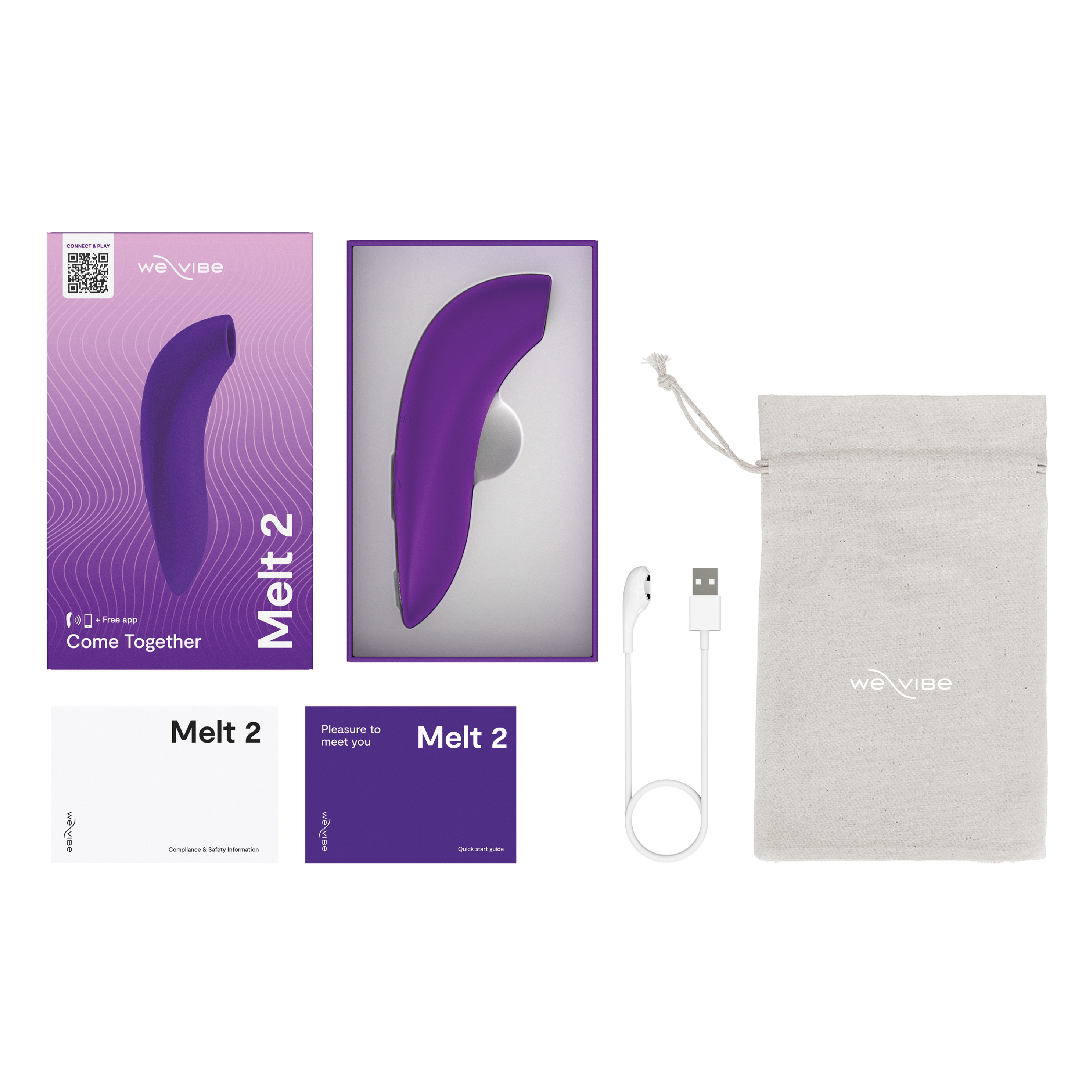 We-Vibe Melt 2 Purple Klitorisstimulator, 1 stk.