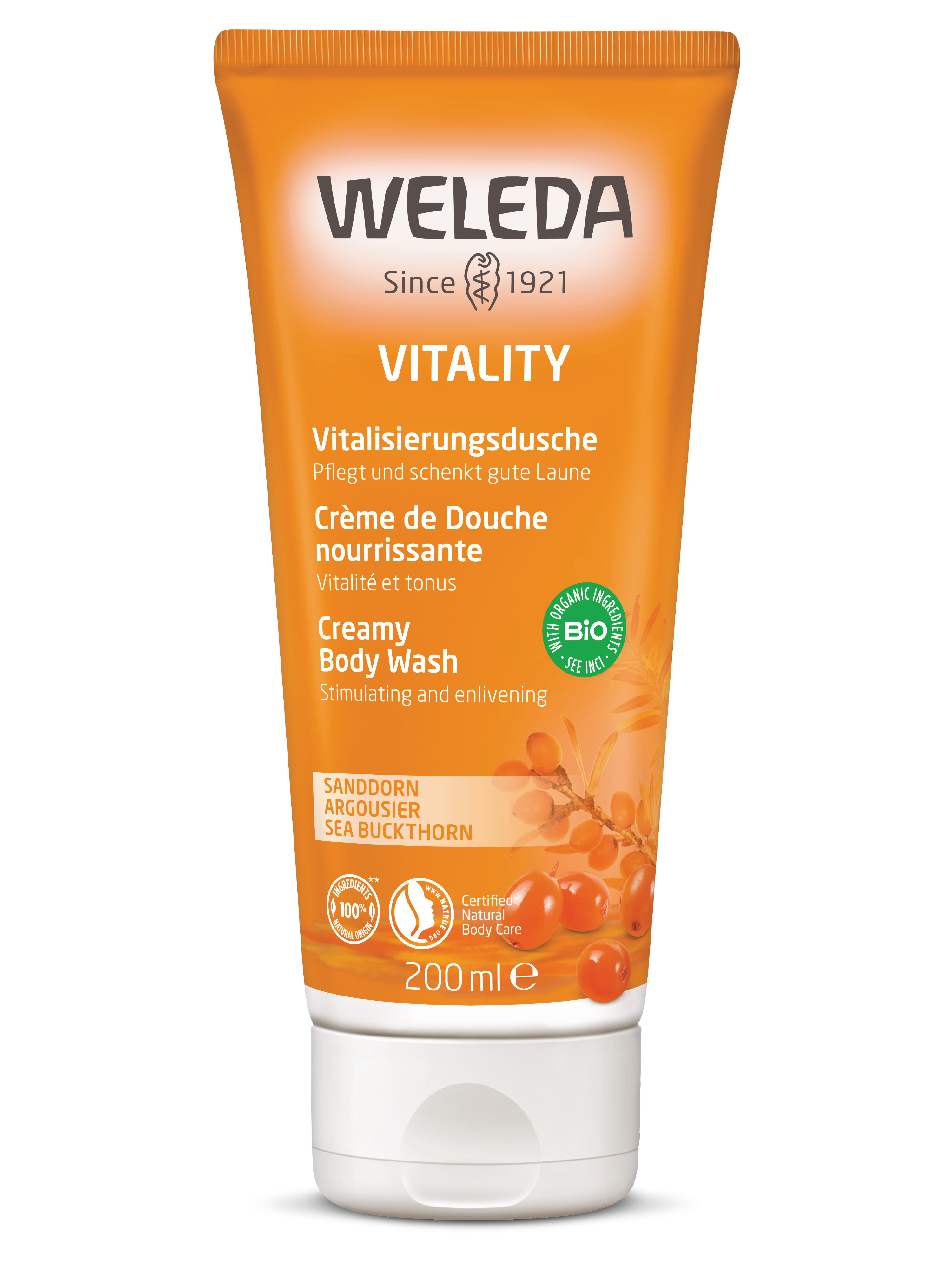 Weleda Sea Buckthorn Body Wash, 200 ml