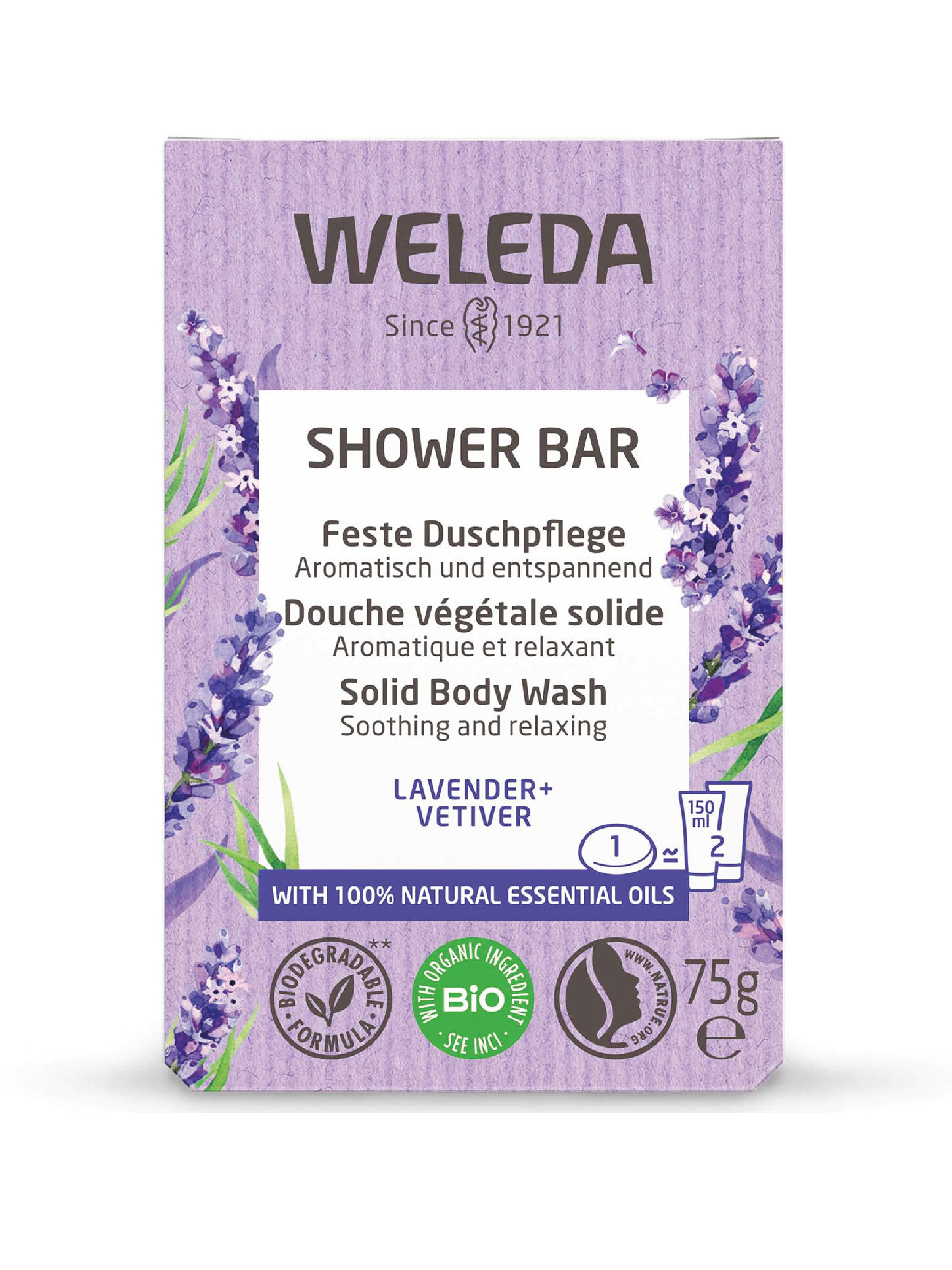 Weleda Shower Bar Lavender, 75 g