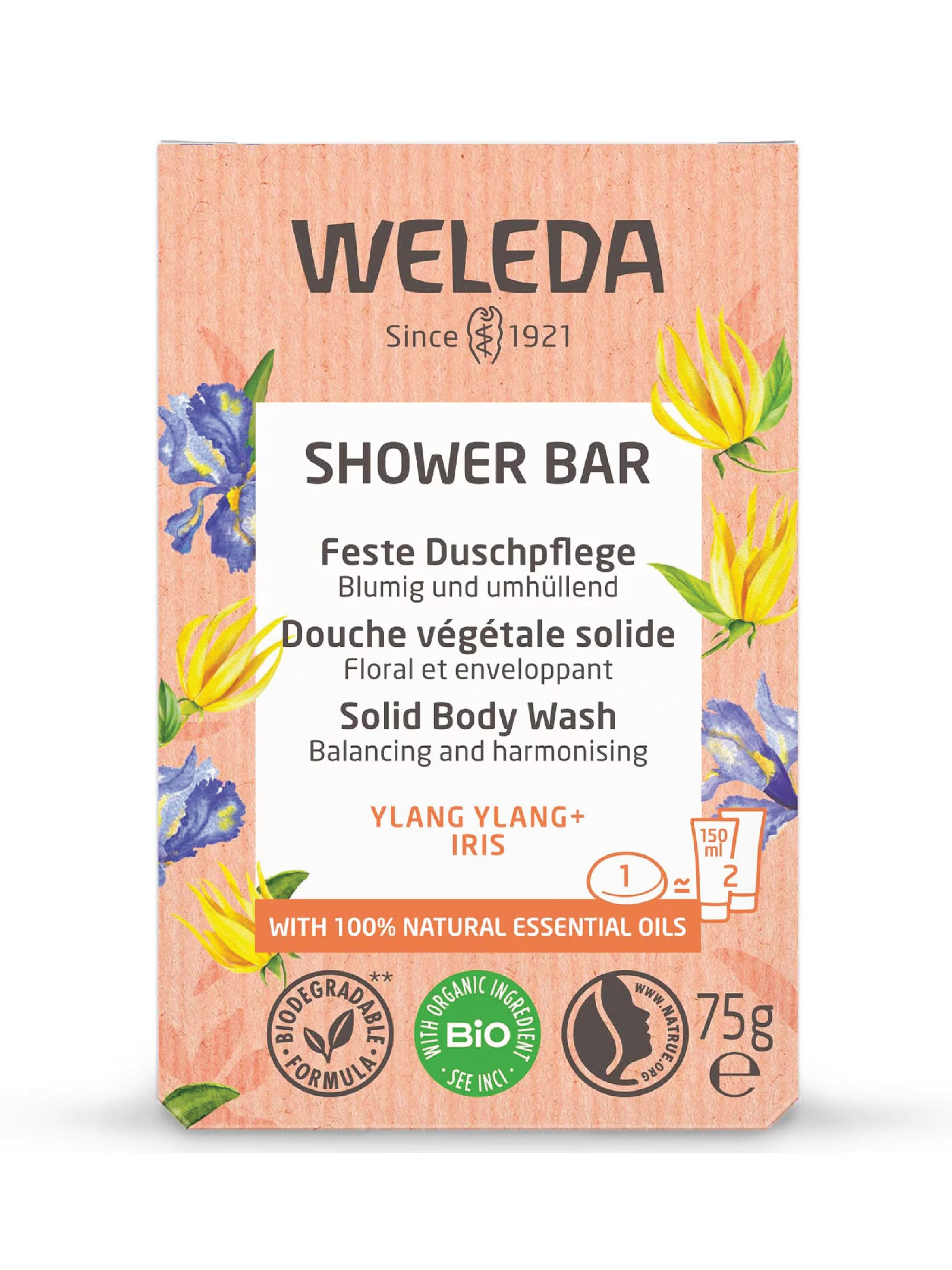 Weleda Shower Bar Ylang Ylang, 75 g