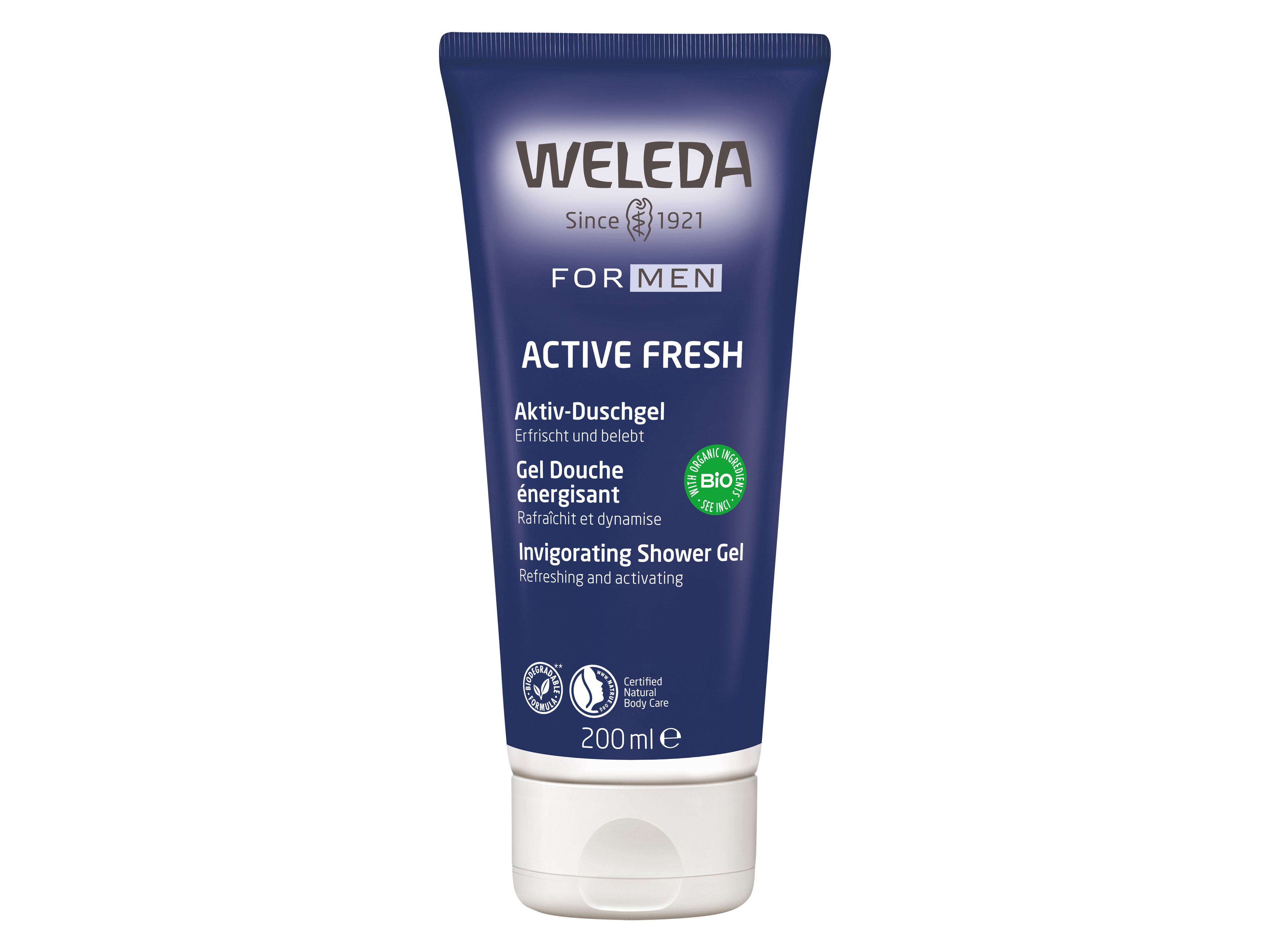 Weleda For Men Active Fresh Invigorating Shower Gel, 200 ml
