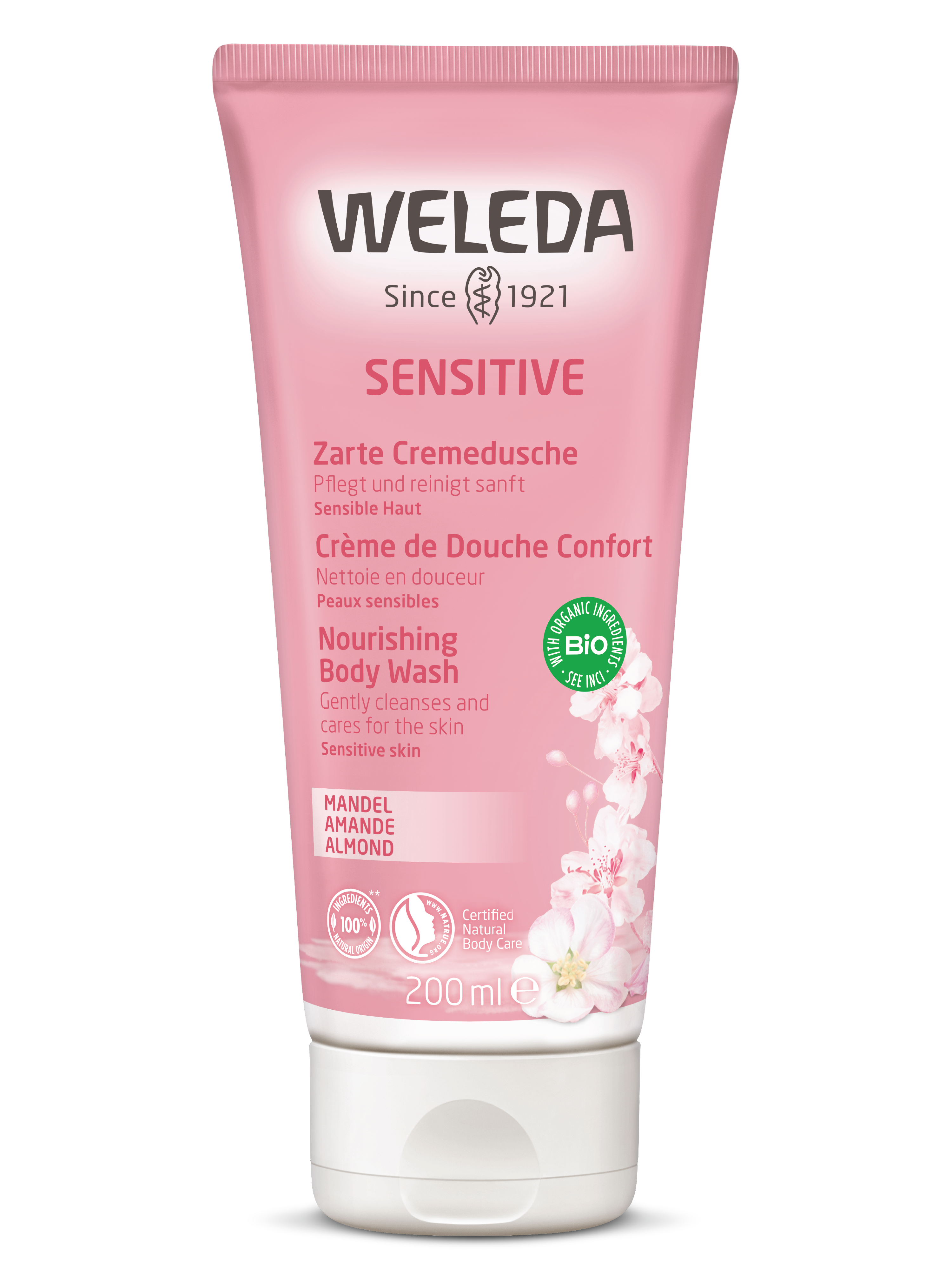 Weleda Sensitive Nourishing Body Wash, 200 ml