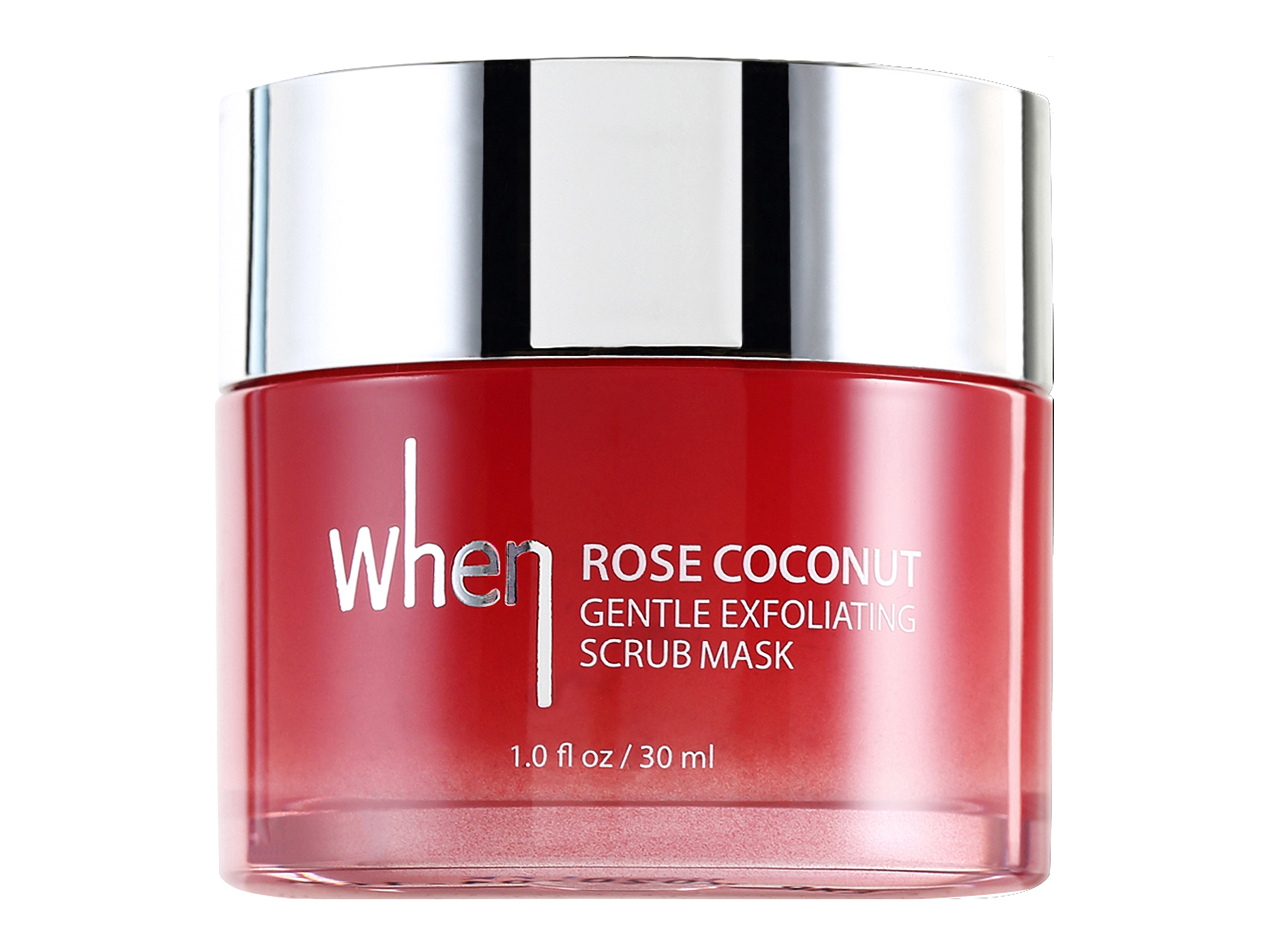 When Rose Coconut Gentle Exfoliating Scrub Mask, 30 ml