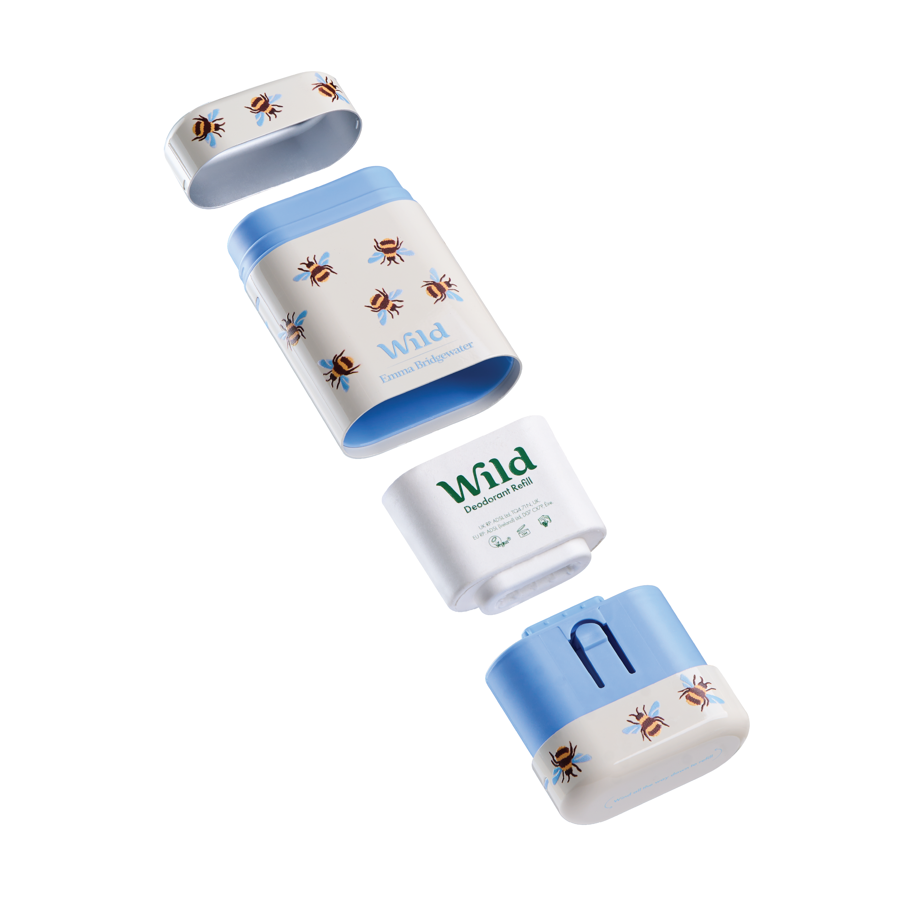 Wild Deo Bee Case Honey & Cactusflower Startpakke, Hvit, 40 g