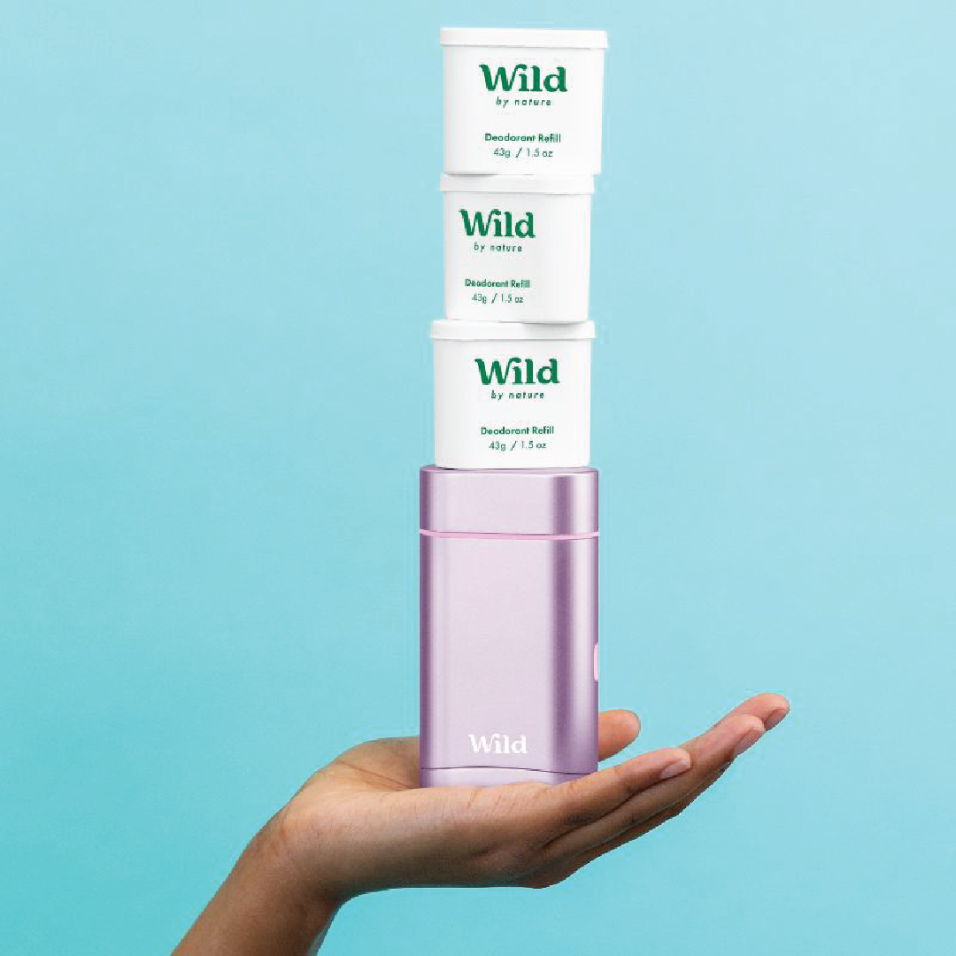 Wild Deo Coconut & Vanilla Startpakke, Lilla, 40 g