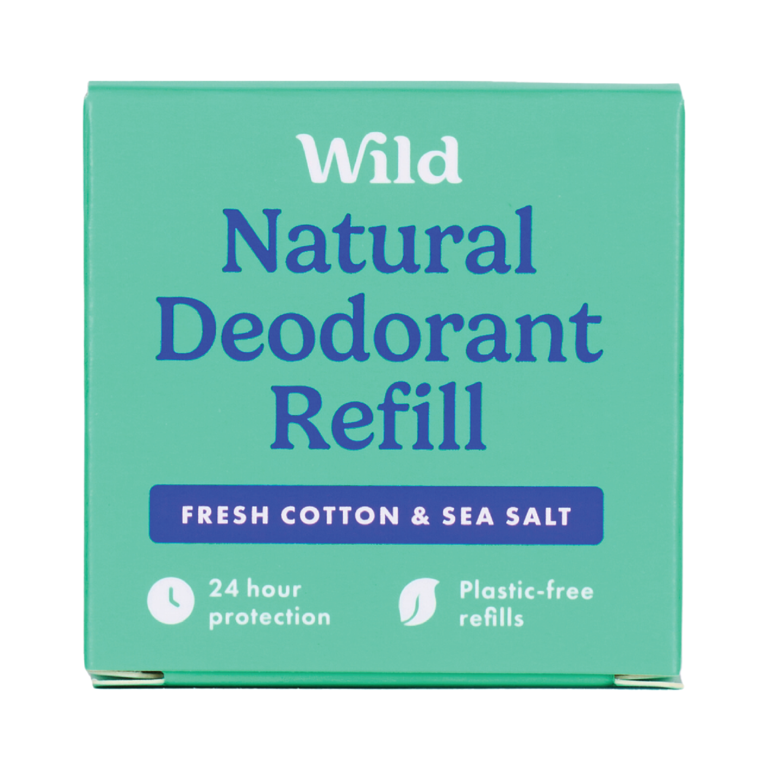 Wild Men's Fresh Cotton & Sea Salt Deodorant Refill - 40g - Wild