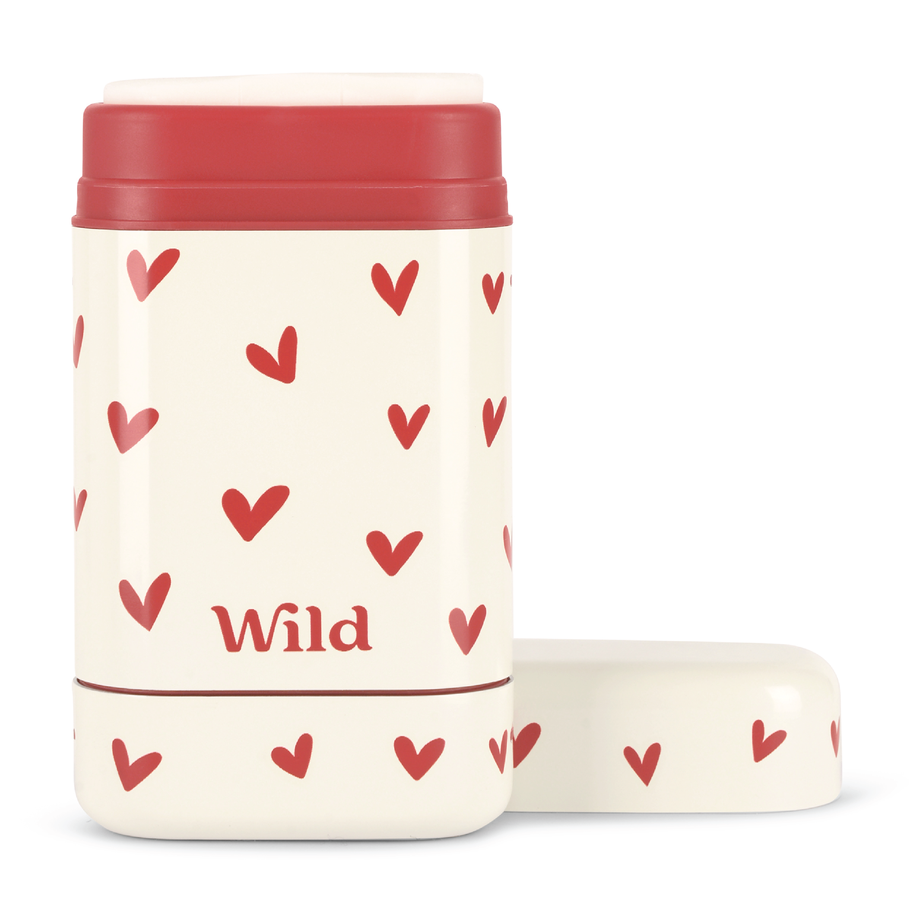 Wild Deo Heart Case Pink Grapefruit & Lime Startpakke, Hvit, 40 g
