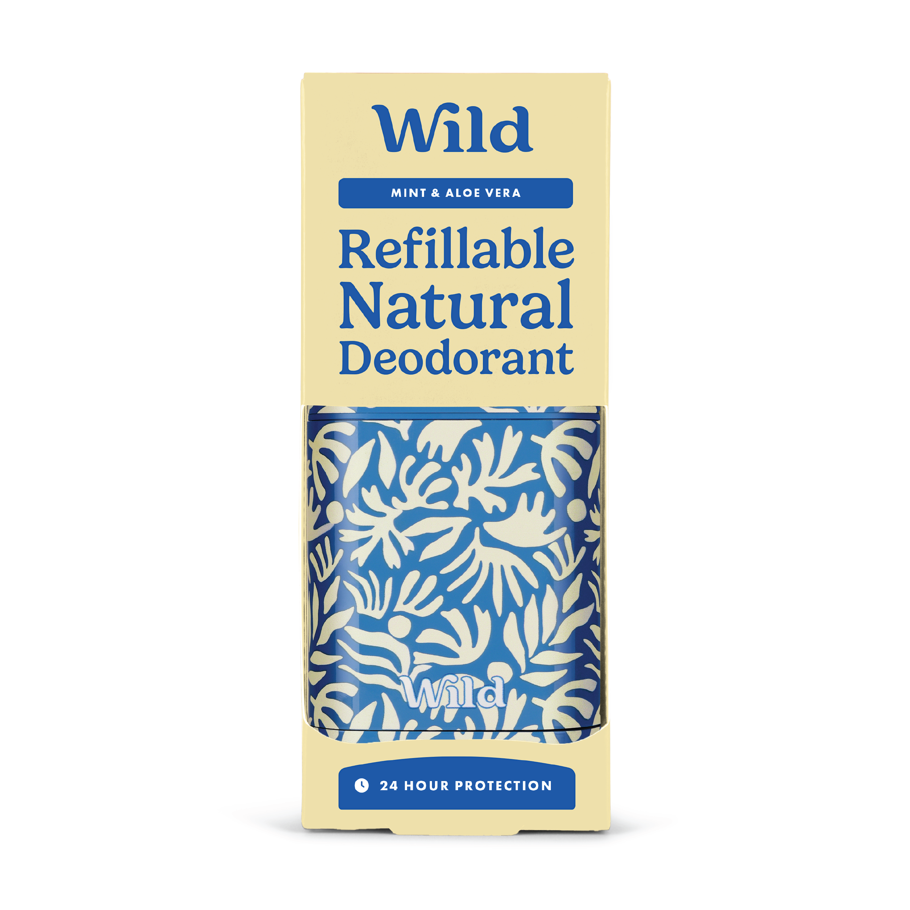 Wild Deo Matisse Case Mint & Aloe Vera Startpakke, Blå/hvit, 40 g