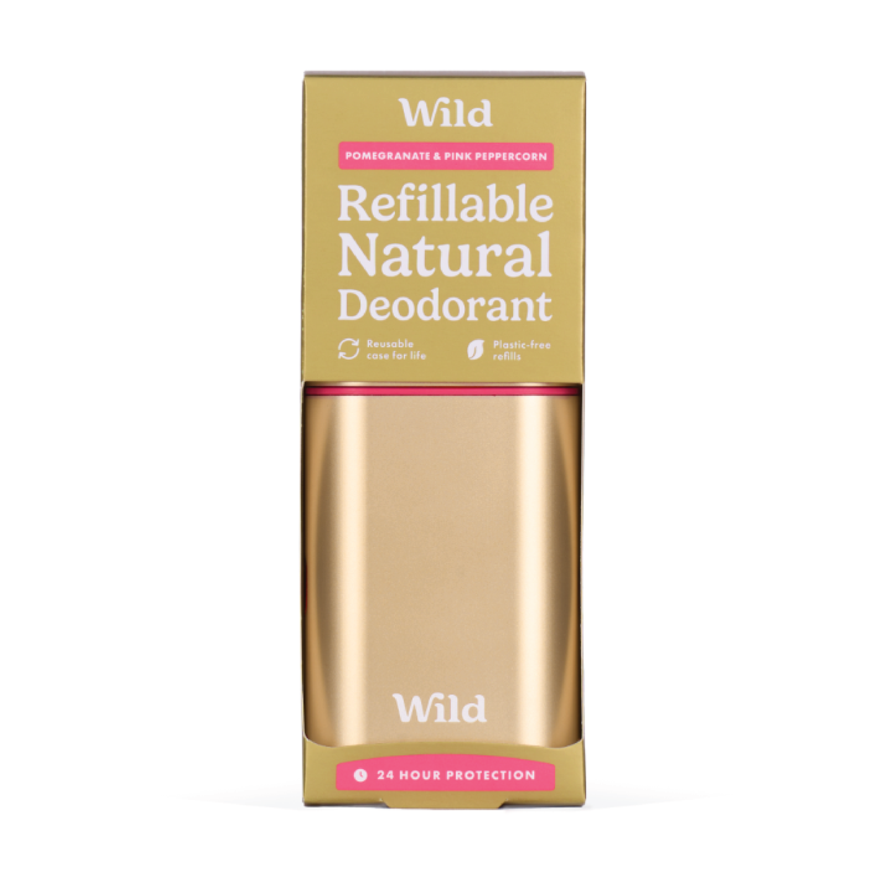 Wild Deo Pomegranate & Pink Peppercorn Startpakke, Gull, 40 g