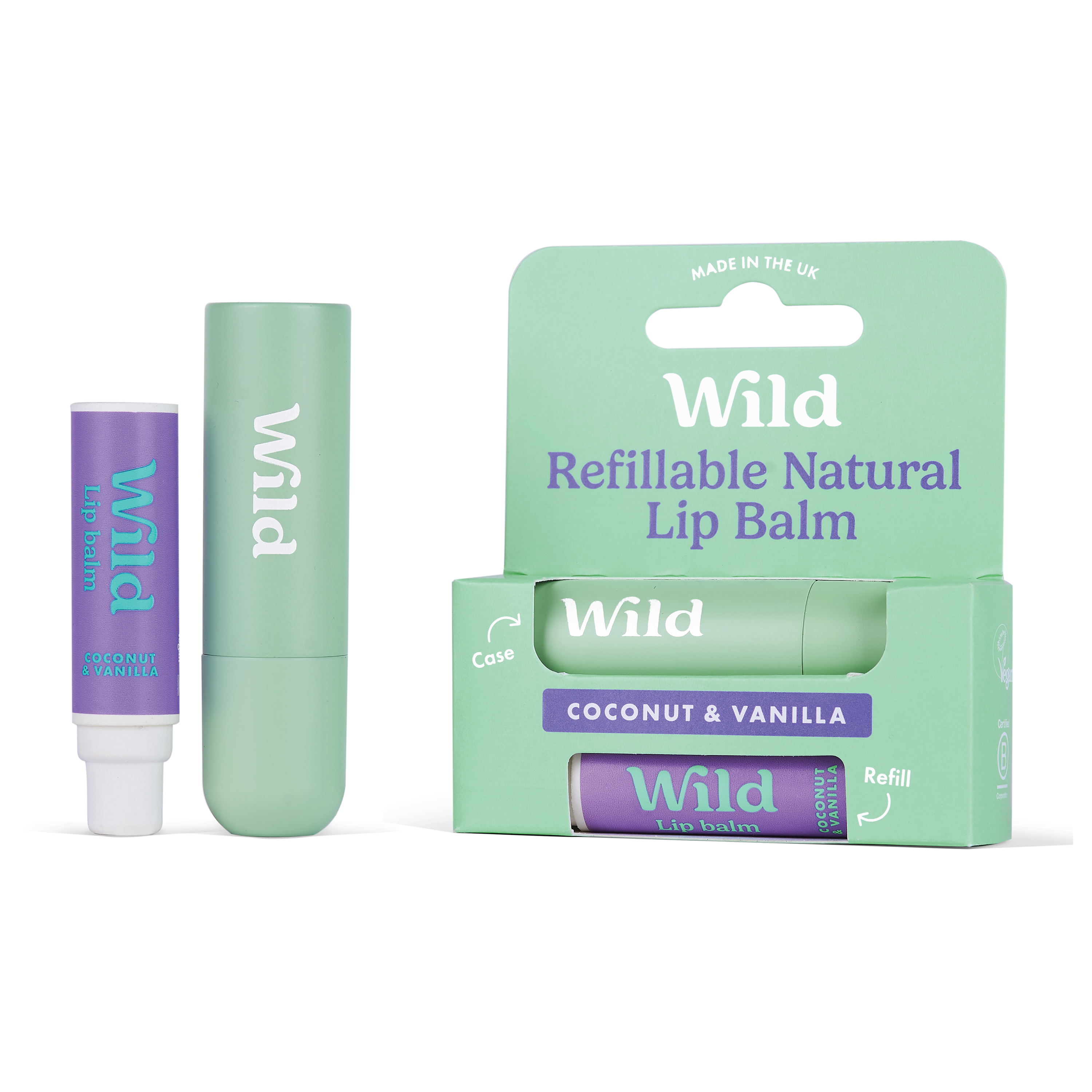 Wild Lip Balm Coconut Vanilla, 4,5 g