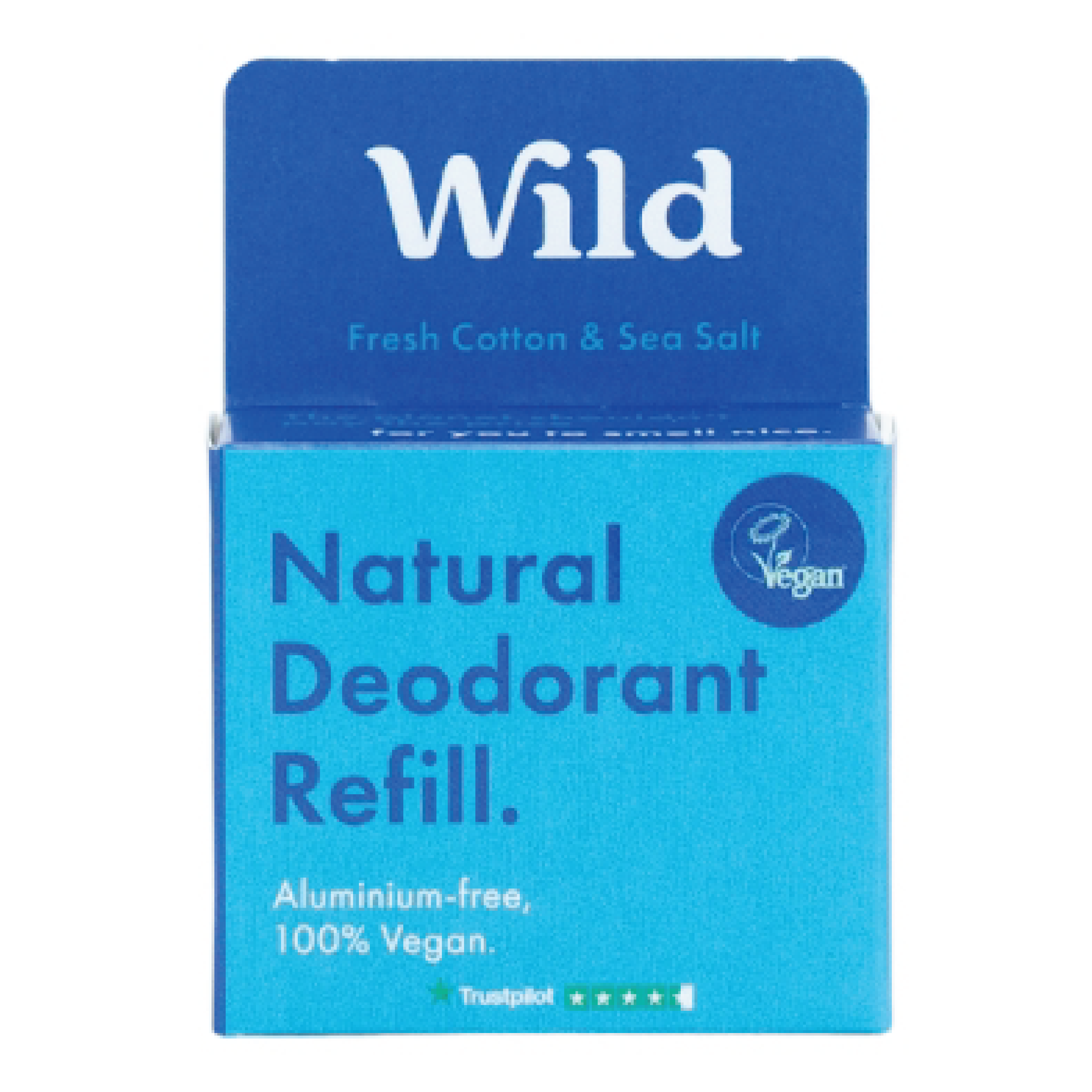 Wild Wild Deo Fresh Cotton & Sea Salt Refill Mann, 40 gram